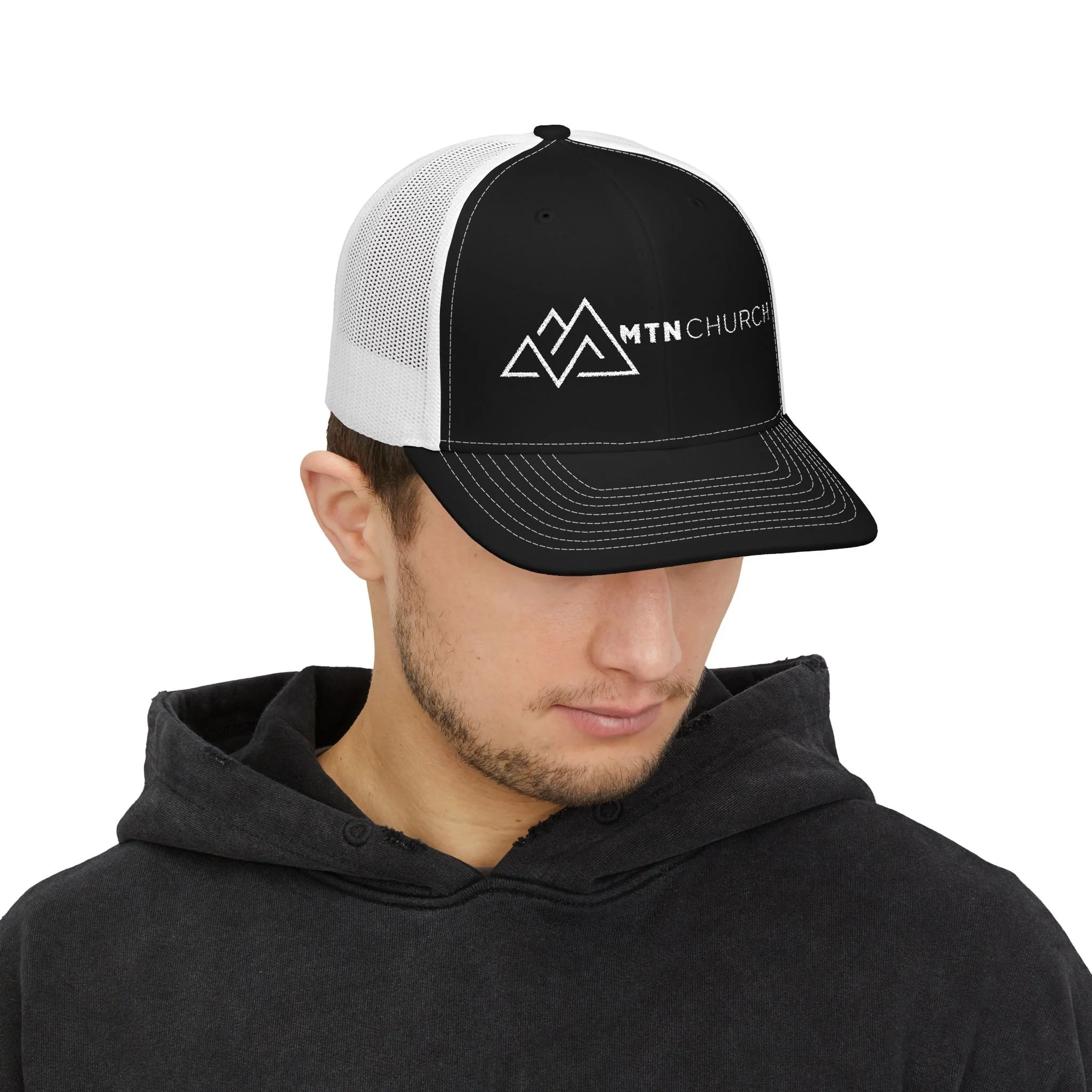 MTN CHURCH Embroidered Snapback Trucker Hat