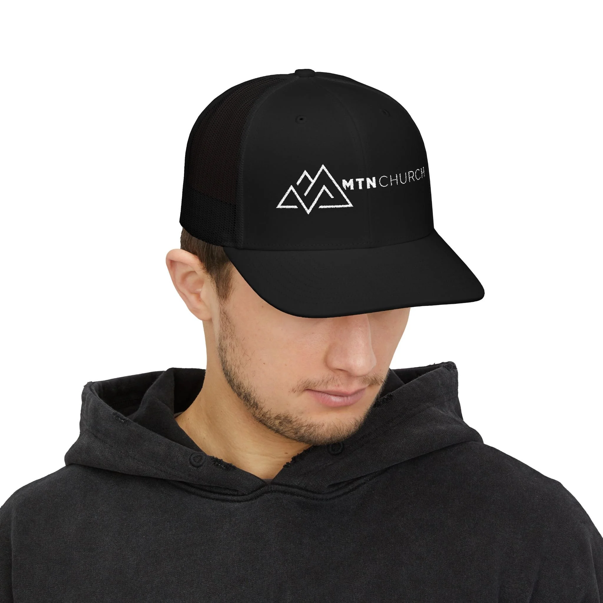 MTN CHURCH Embroidered Snapback Trucker Hat