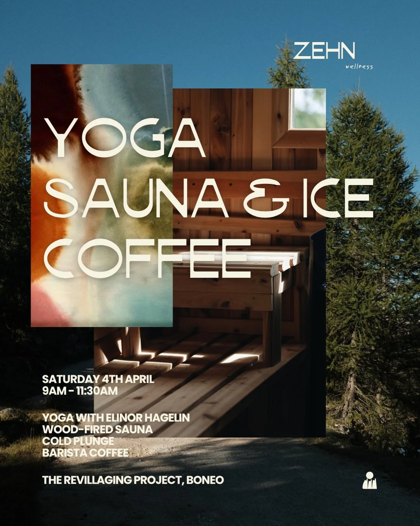 Start your long weekend on 20 acres in Boneo before the egg hunts and family chaos begins.

Flow through morning yoga with @restorewithelinor, sweat it out in our wood-fired sauna, sink into our cold plunge, rinse off under our outdoor shower, then s
