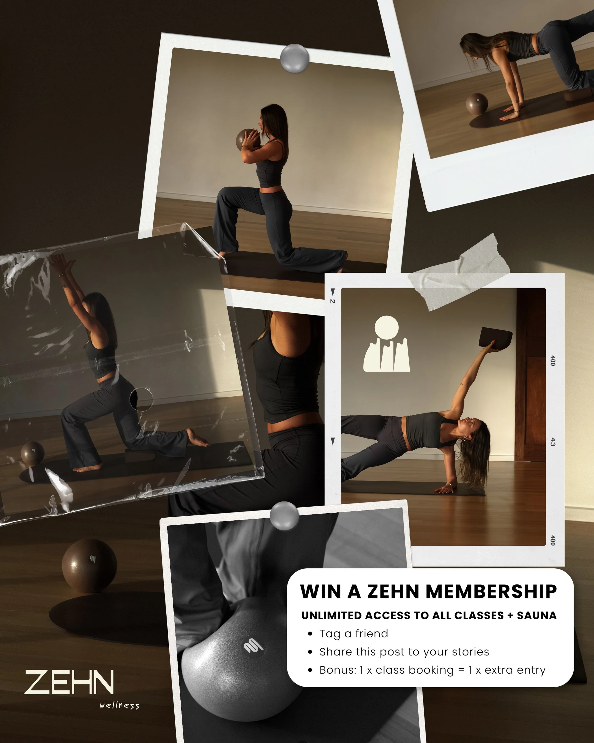 NEW Yoga &amp; Pilates Studio in Boneo ✨ Here&rsquo;s a gift to kick things off!!

@zehnwellness is officially open at @wavesfarm.mp and we&rsquo;re giving away 1 x month of @zehnwellness to celebrate!! 

30 days of yoga, mat pilates, wood-fired saun