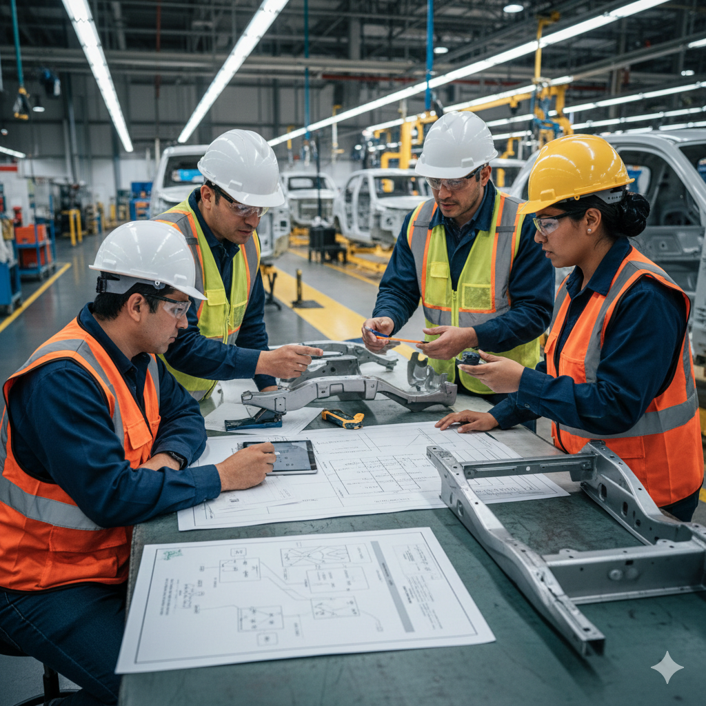 Preparación de lanzamientos automotrices mediante APQP y PPAP para asegurar transiciones controladas a producción