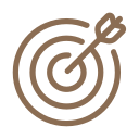 A target with an arrow hitting the bullseye