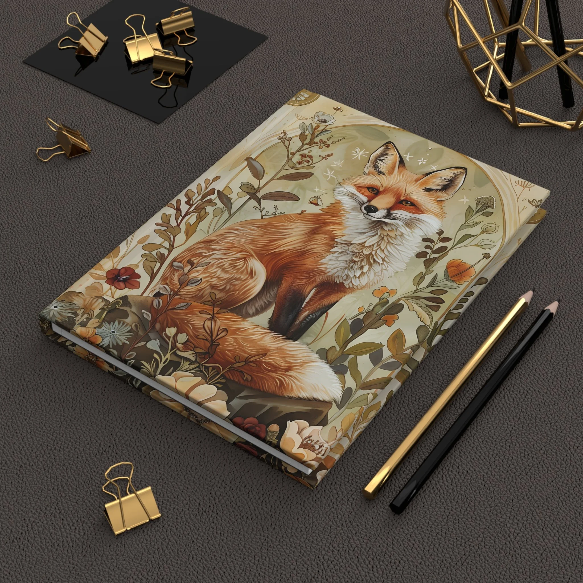 Woodland Fox Hardcover Journal