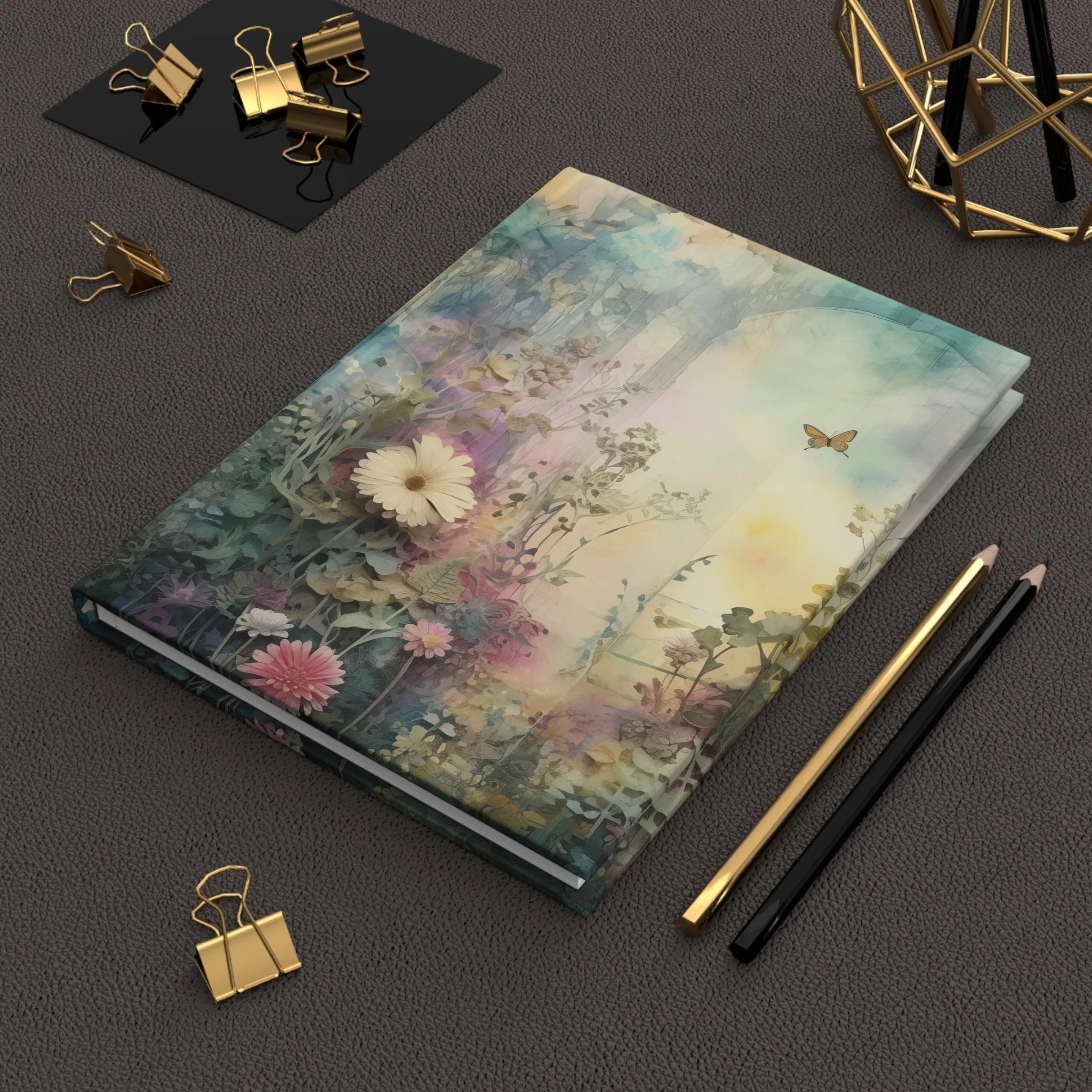Dreamy Floral Garden Hardcover Journal