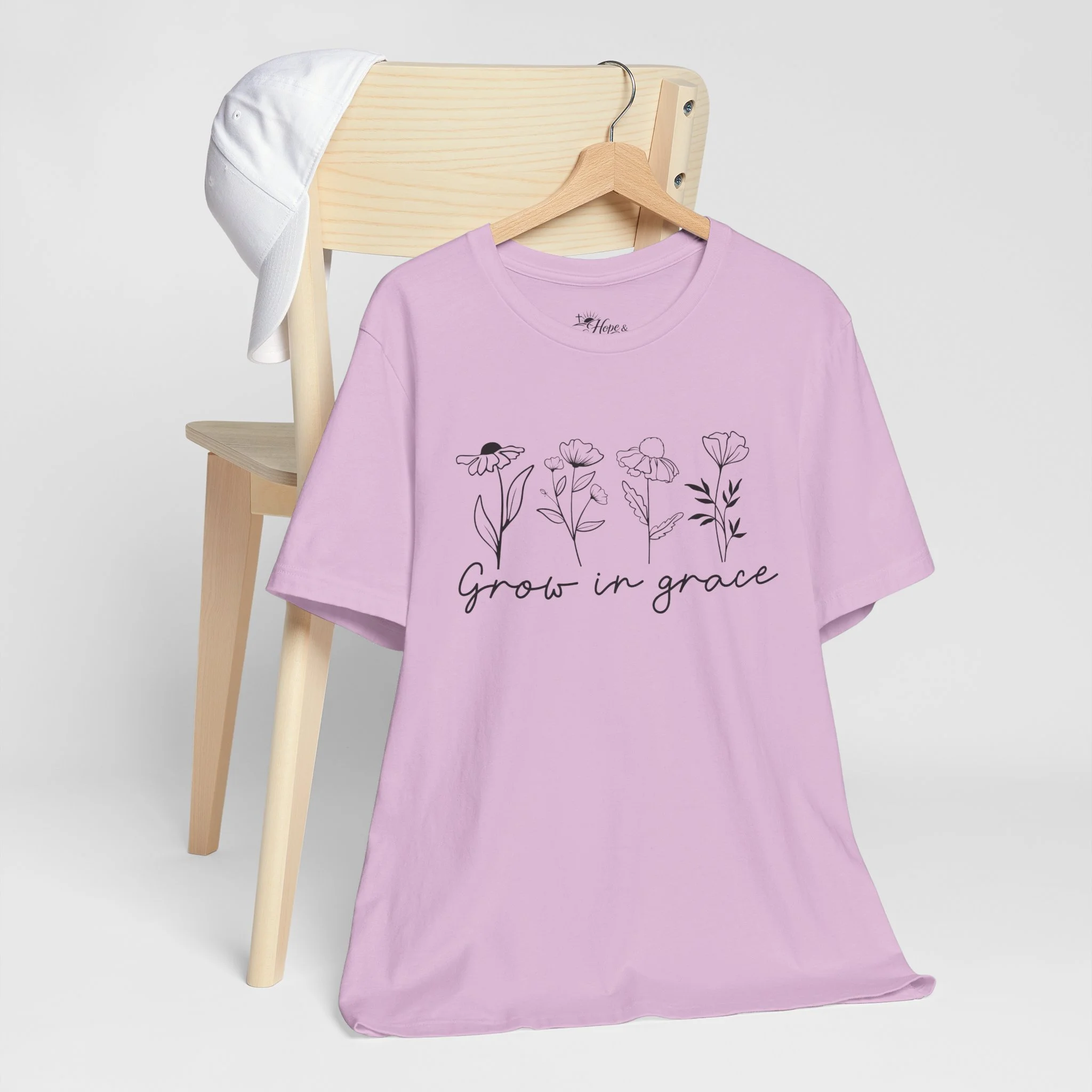 Grow in Grace Floral T‑Shirt