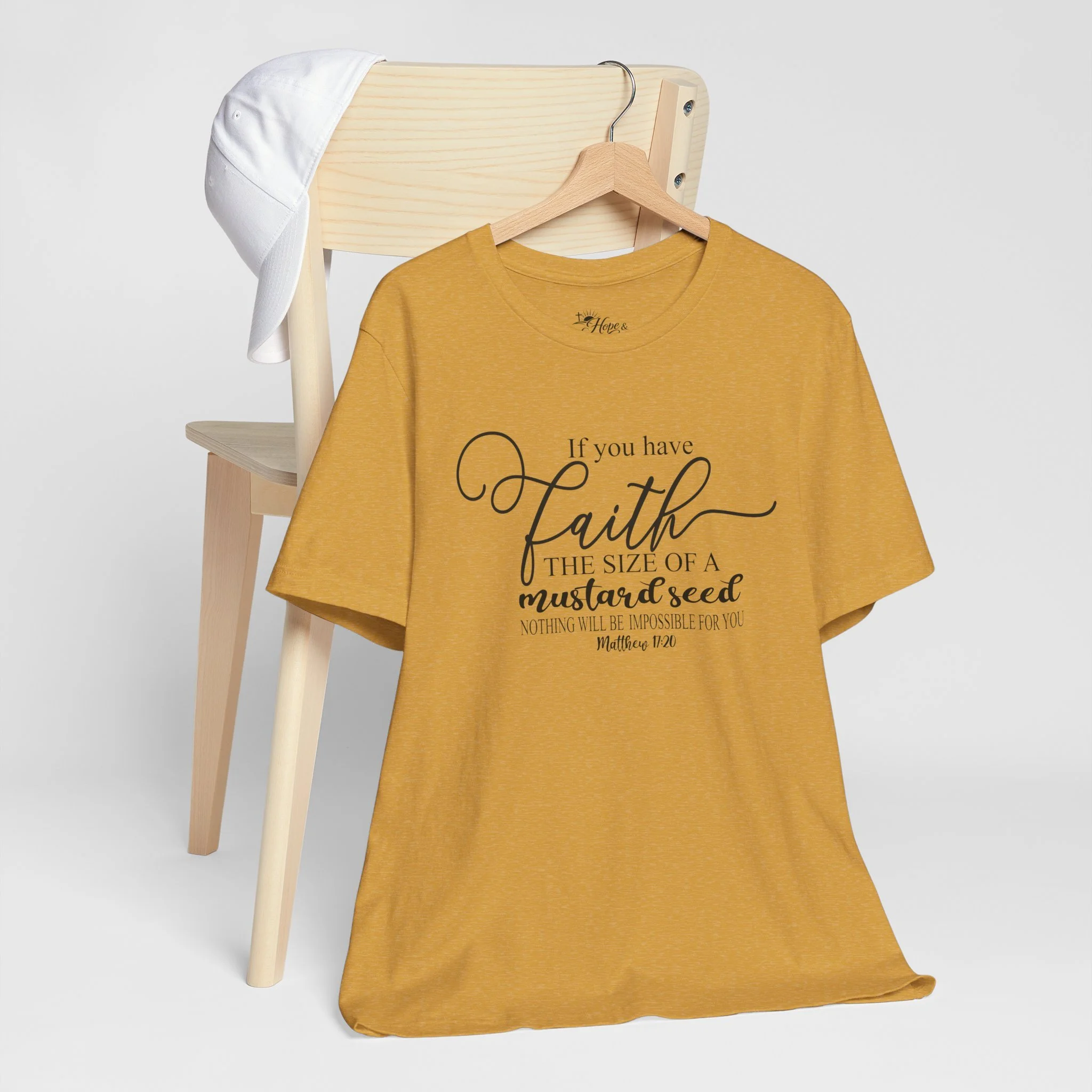 "If you have faith the size of a mustard seed" Christian Tee