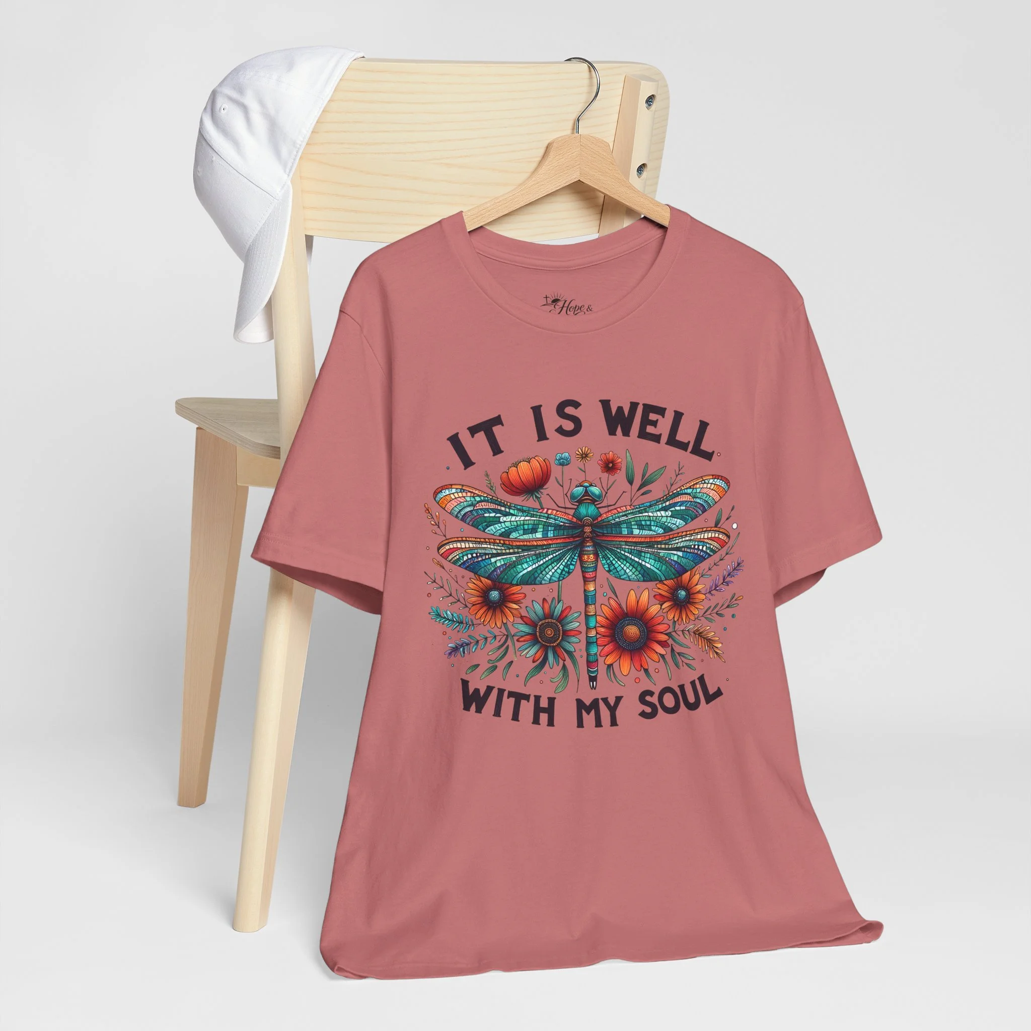 It Is Well Dragonfly T‑Shirt
