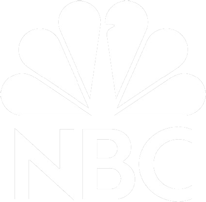 NBC logo with peacock graphic above the letters 'NBC' in white on a black background.