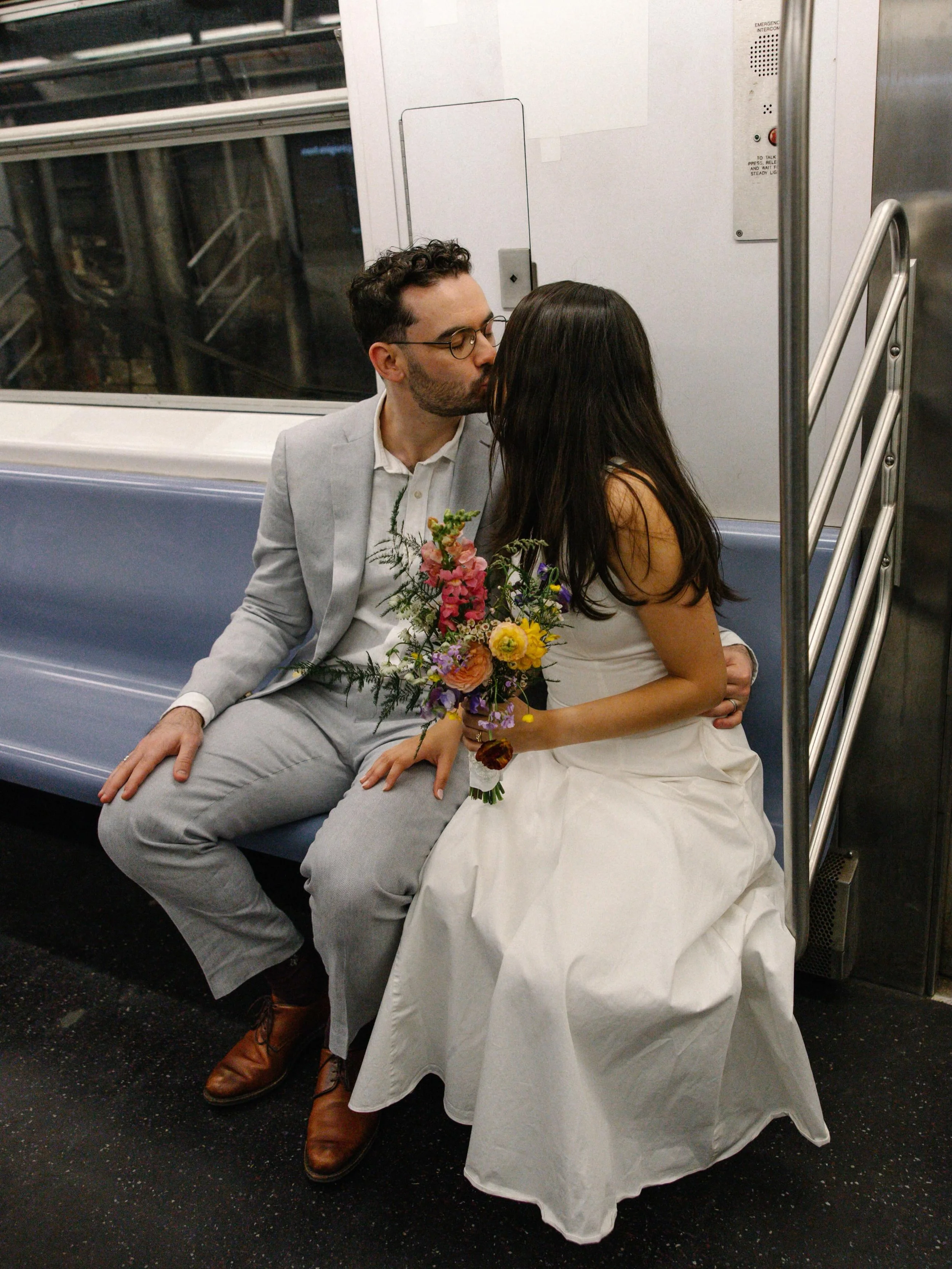 bits of Katherine &amp; Liam&rsquo;s Brooklyn elopement 🤍🌭✨
