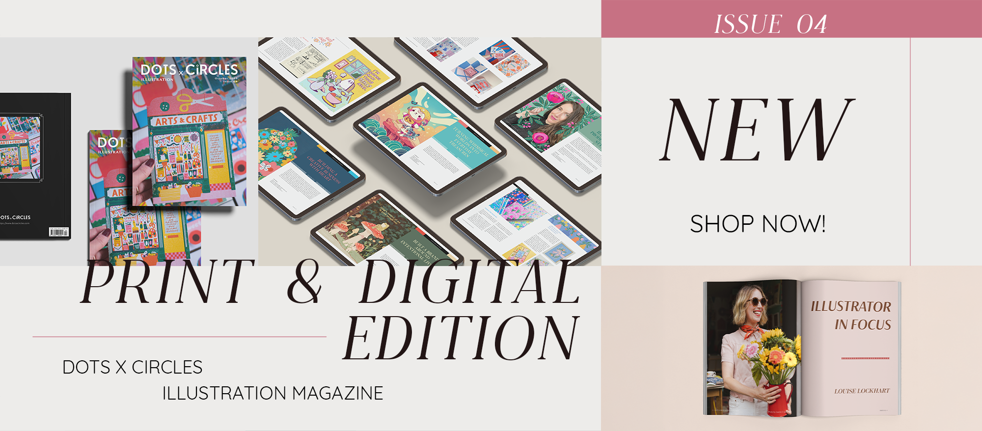 DOTS x CIRCLES illustration magazine 4 is here