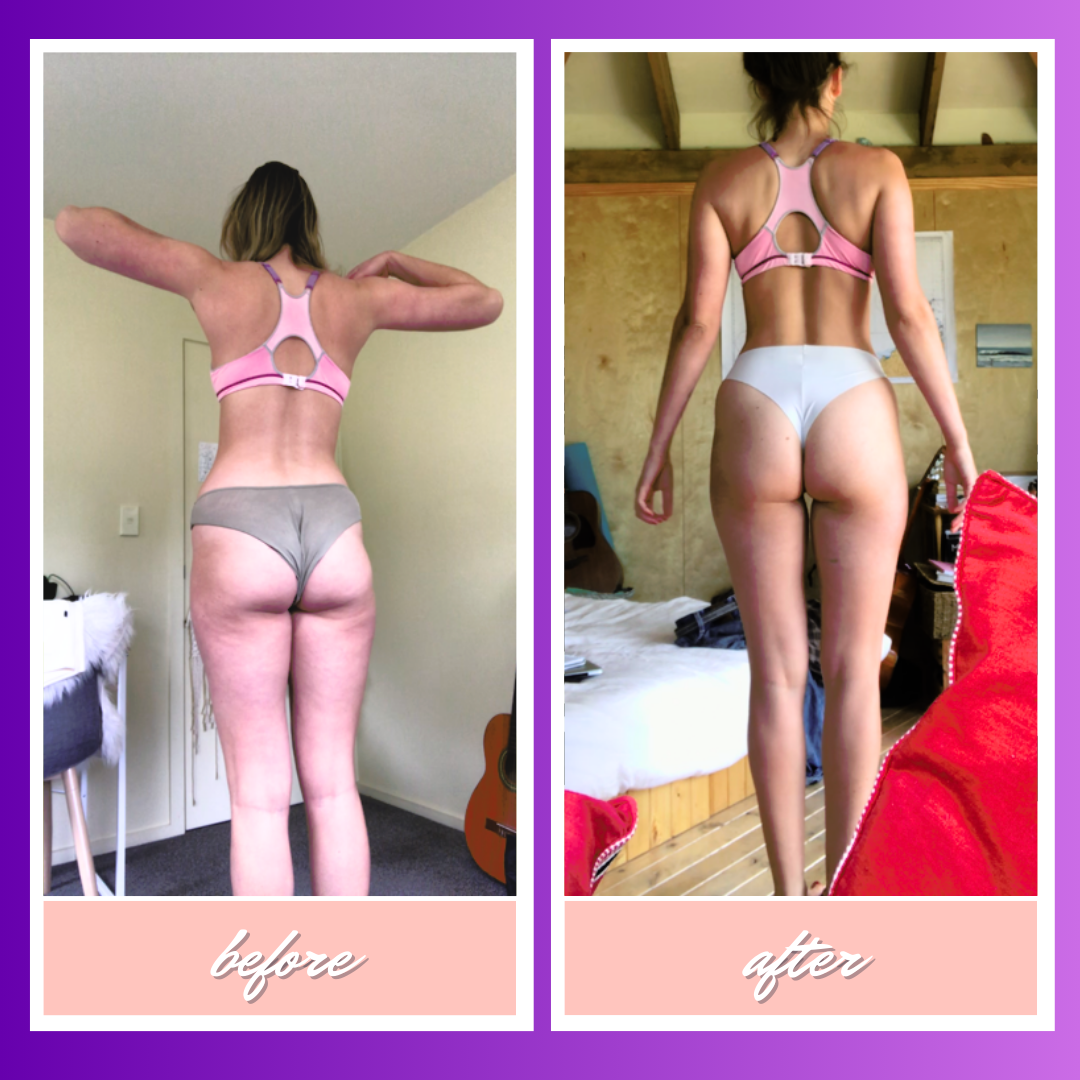 Online coaching transformation for women building strength and confidence