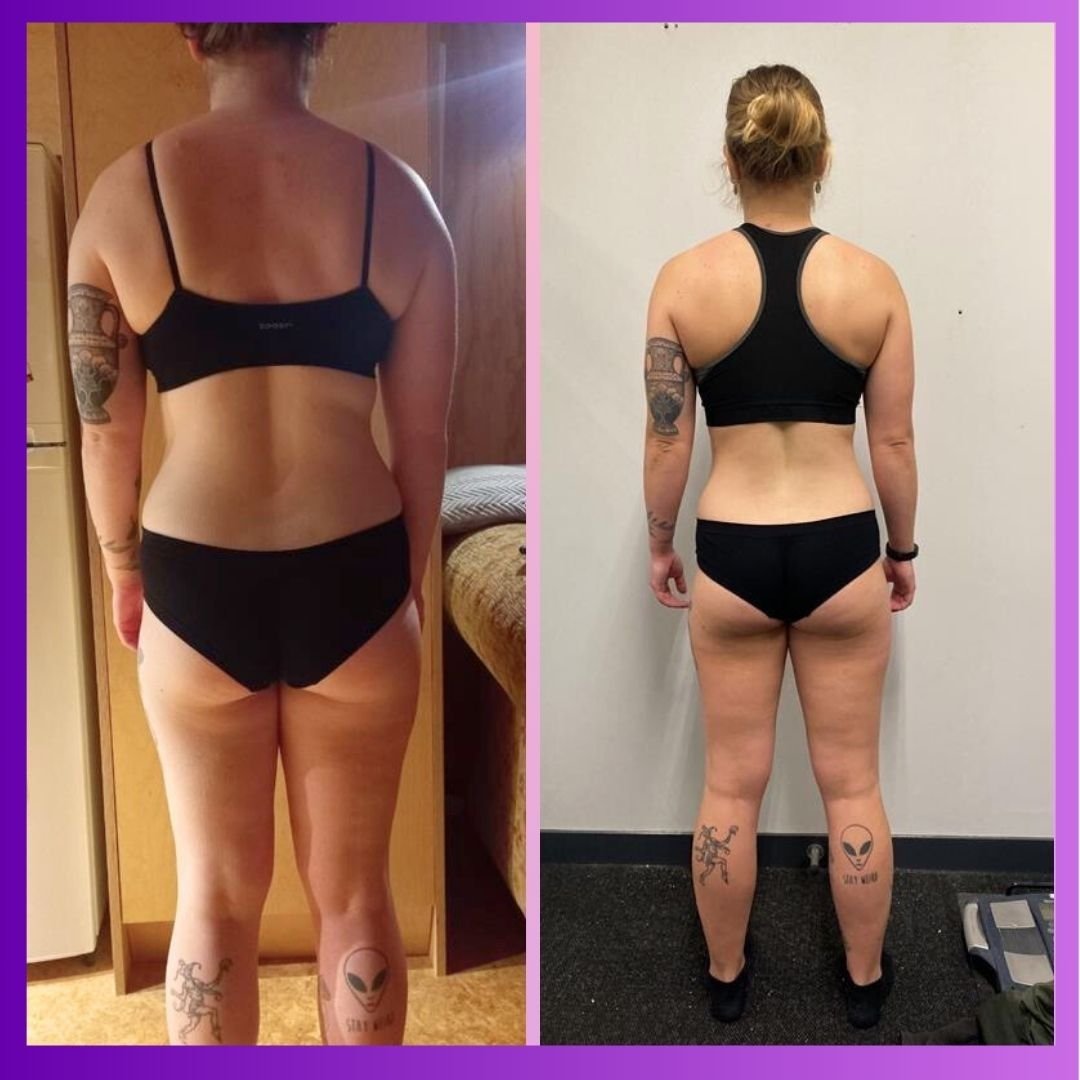 Female body sculpting and toning transformation through hormonal health coaching