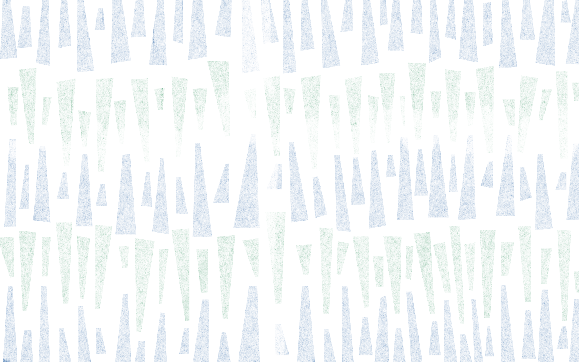Abstract pattern of vertical pastel-colored shapes in green, blue, and white on a light background.