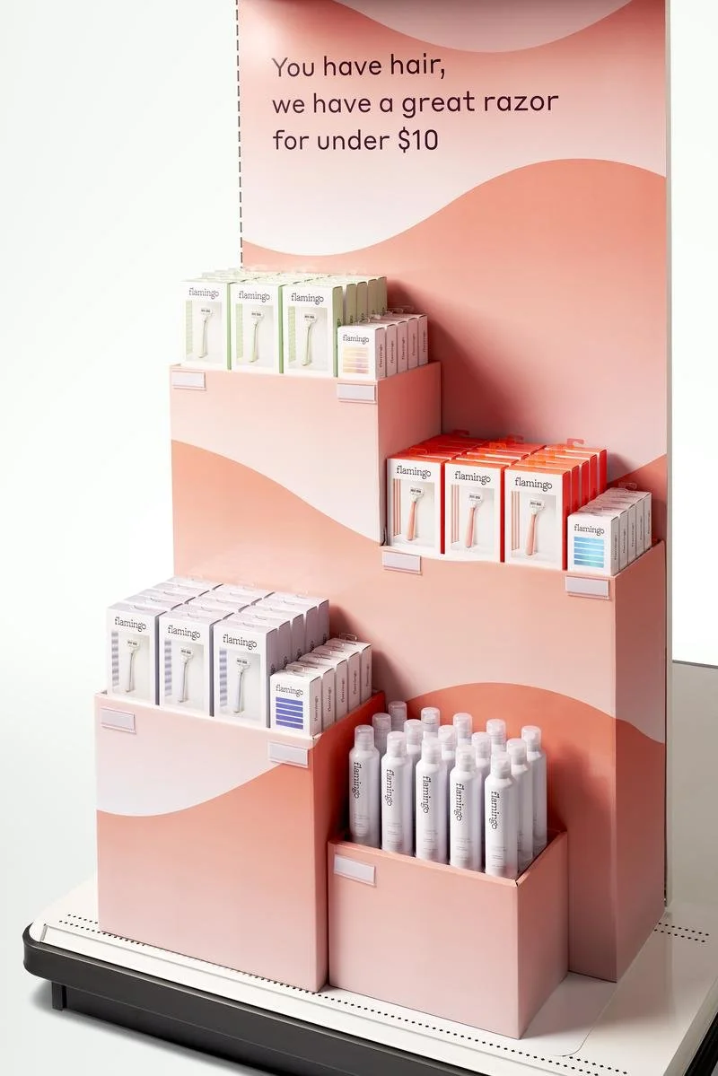 Flamingo Product Portfolio Endcap at Target