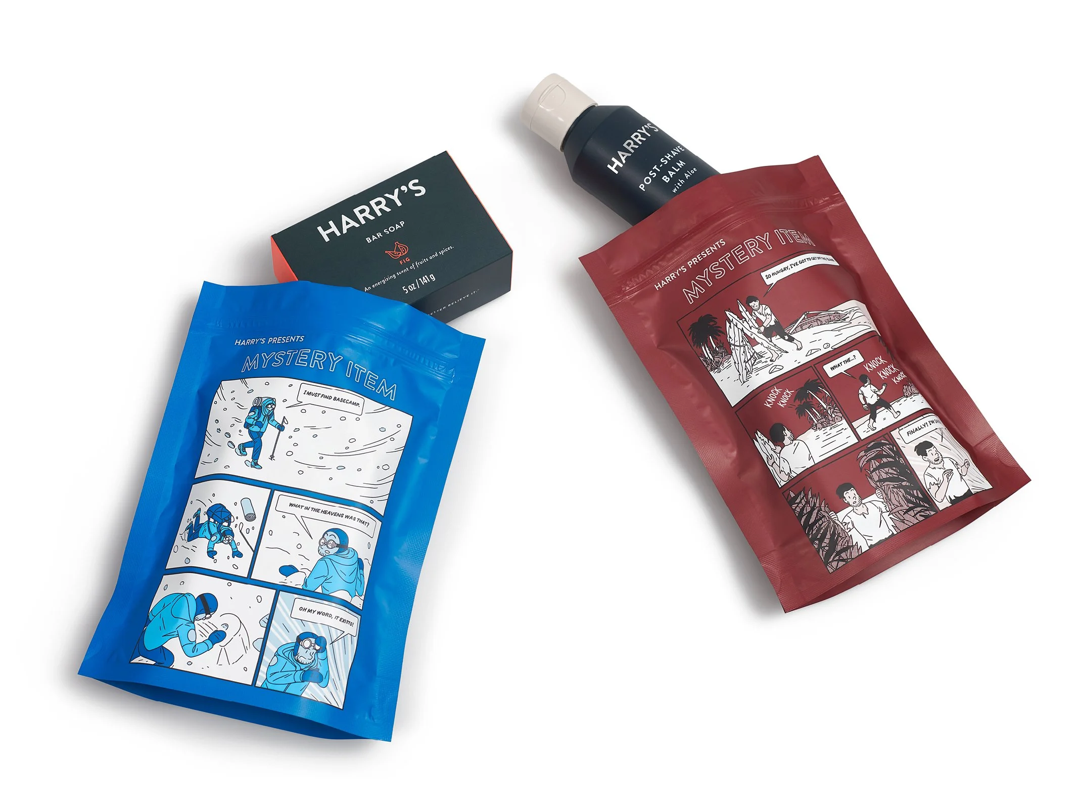 Harry's Mystery Bag Packaging