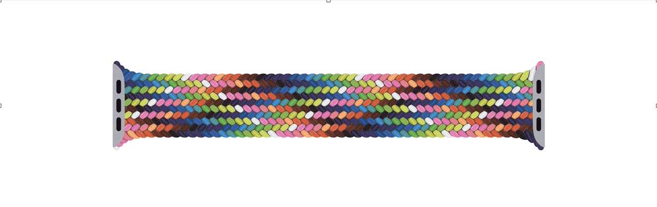 Apple Pride Band Packaging Illustration