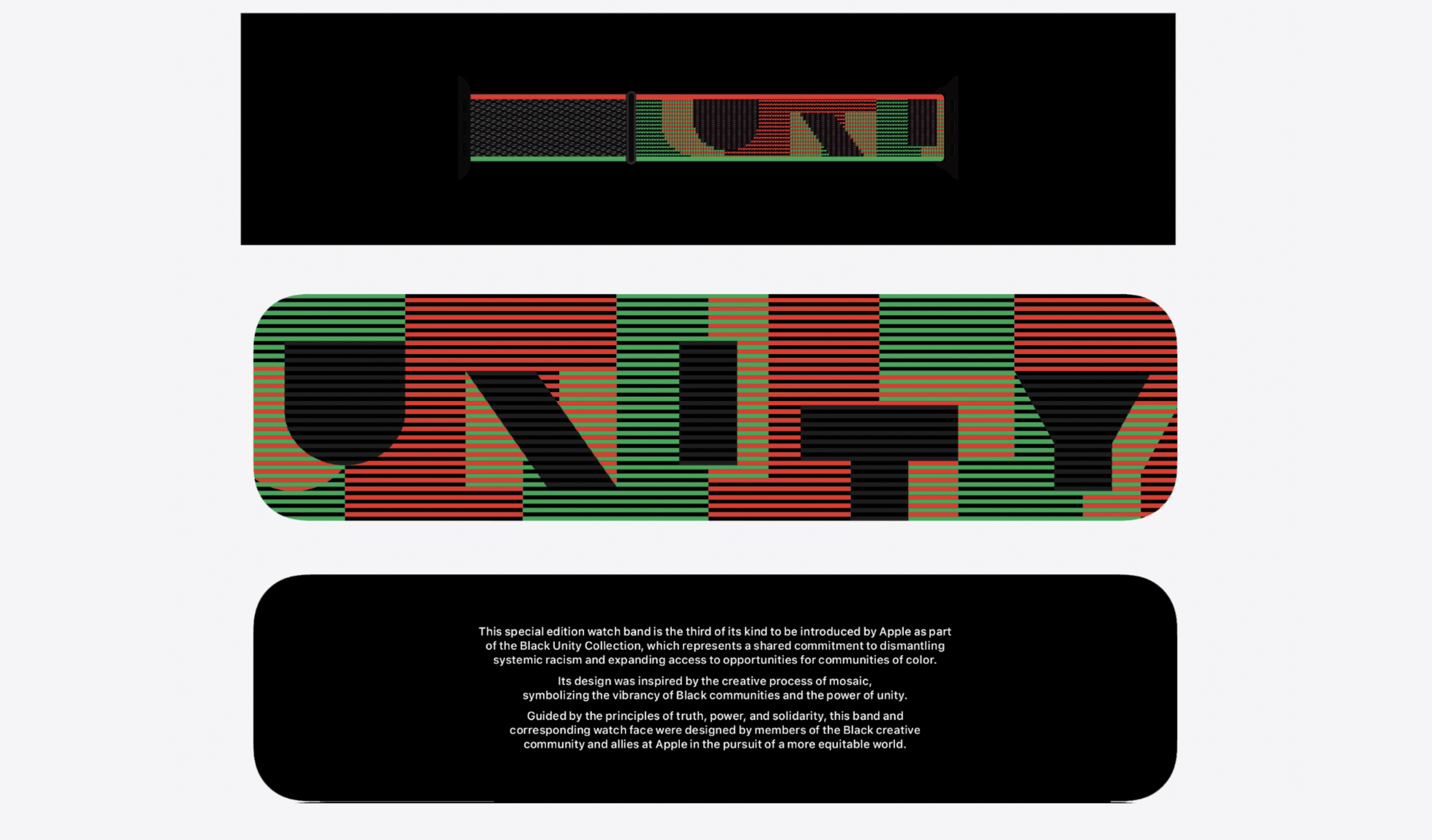 Apple Black Unity Watch Band Packaging