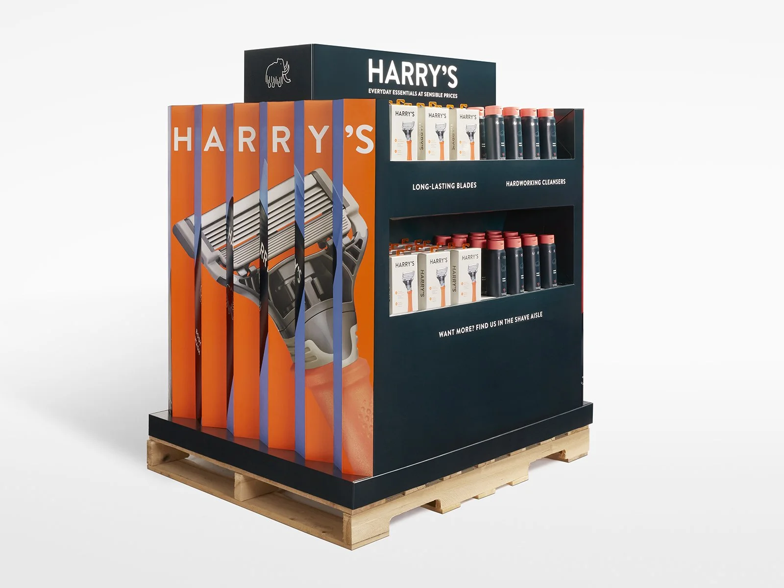 Harry's Lenticular Retail Display at Walmart