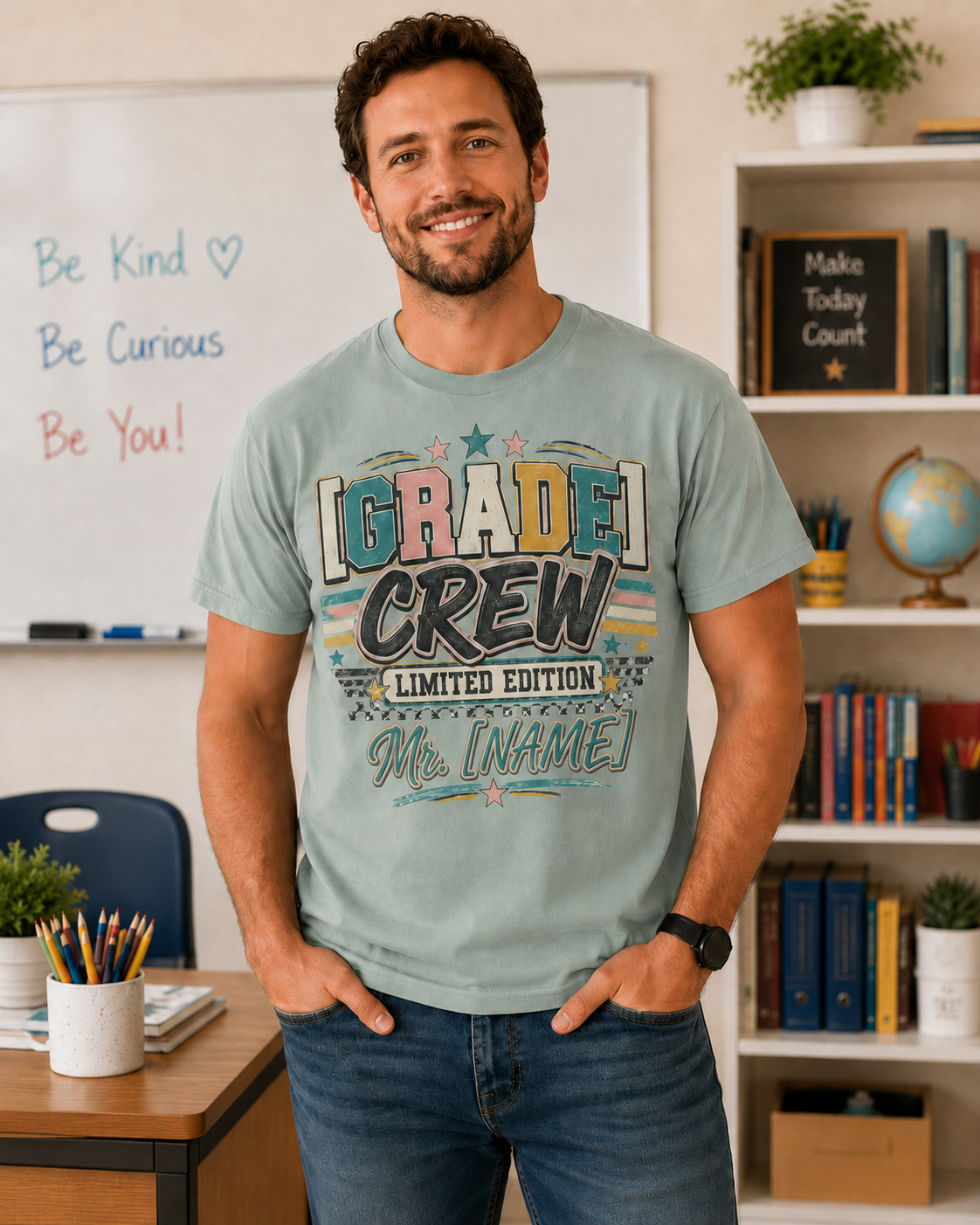 Grade Crew Limited Edition Personalized Teacher Tee