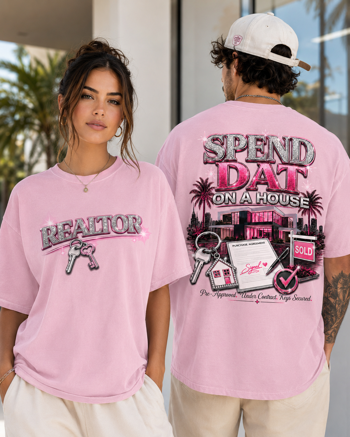 "Spend Dat On A House" Realtor Graphic Tee