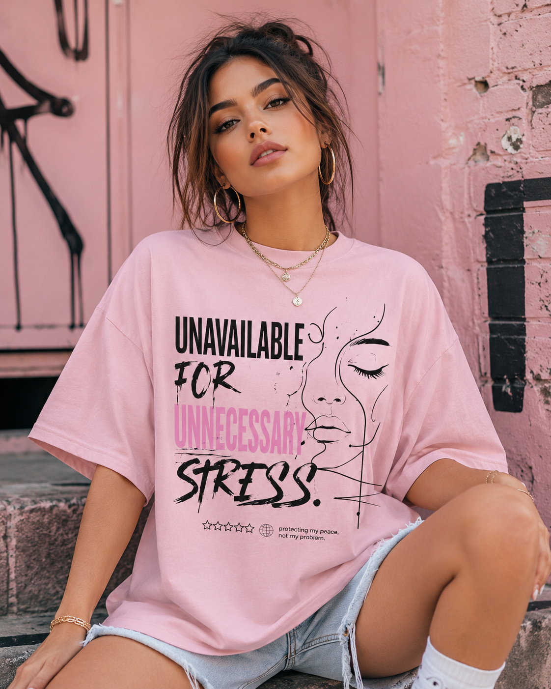 Unavailable for Unnecessary Stress T-shirt | Streetwear Graphic Tee