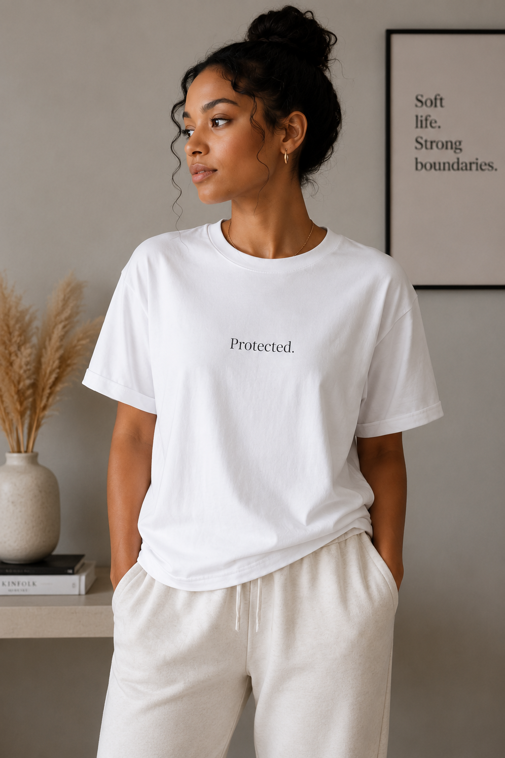 Protected. Embroidered Tee