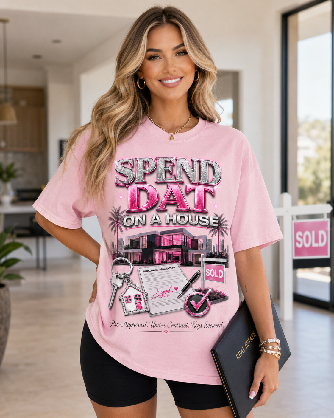 "Spend Dat On A House" Realtor Graphic Tee