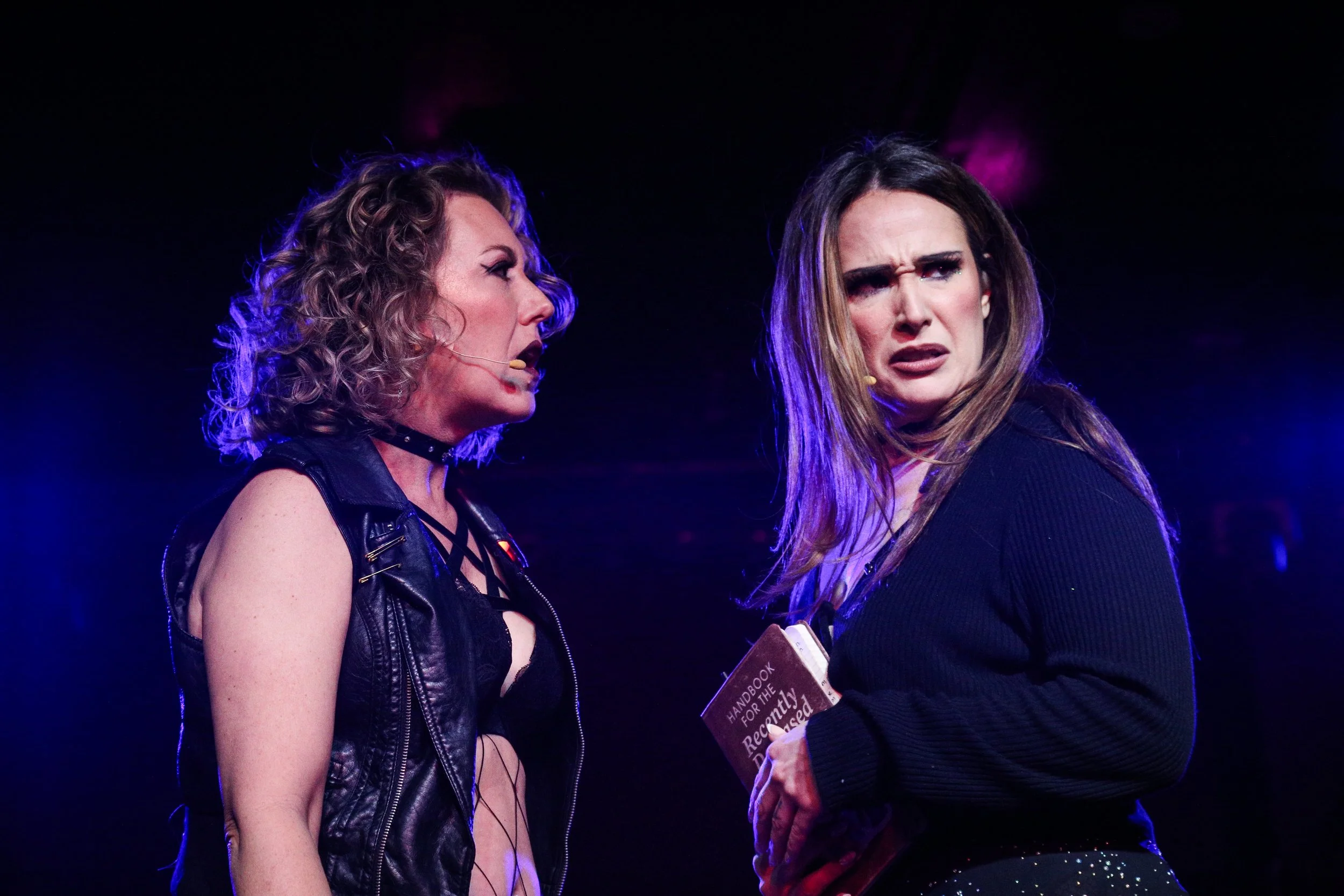 Heath Butler and Emma Hunton as Fairuza and The New Girl in Craftlesque, a Cherrypoppins LA Burlesque Parody of The Craft