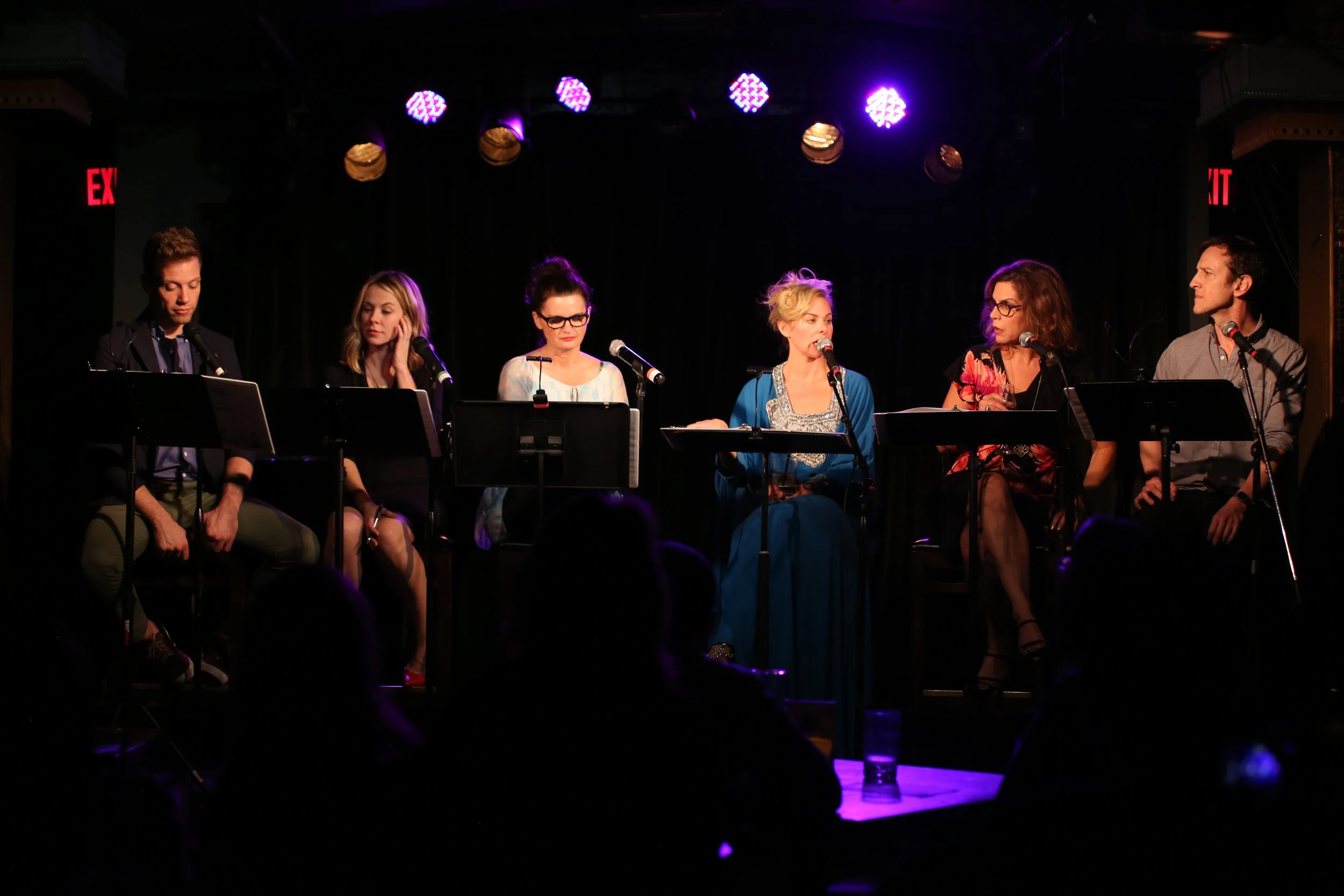 The cast of Billy Mitchell's Villain deBlanks offer up a grammarian's dream at the Rockwell Table & Stage