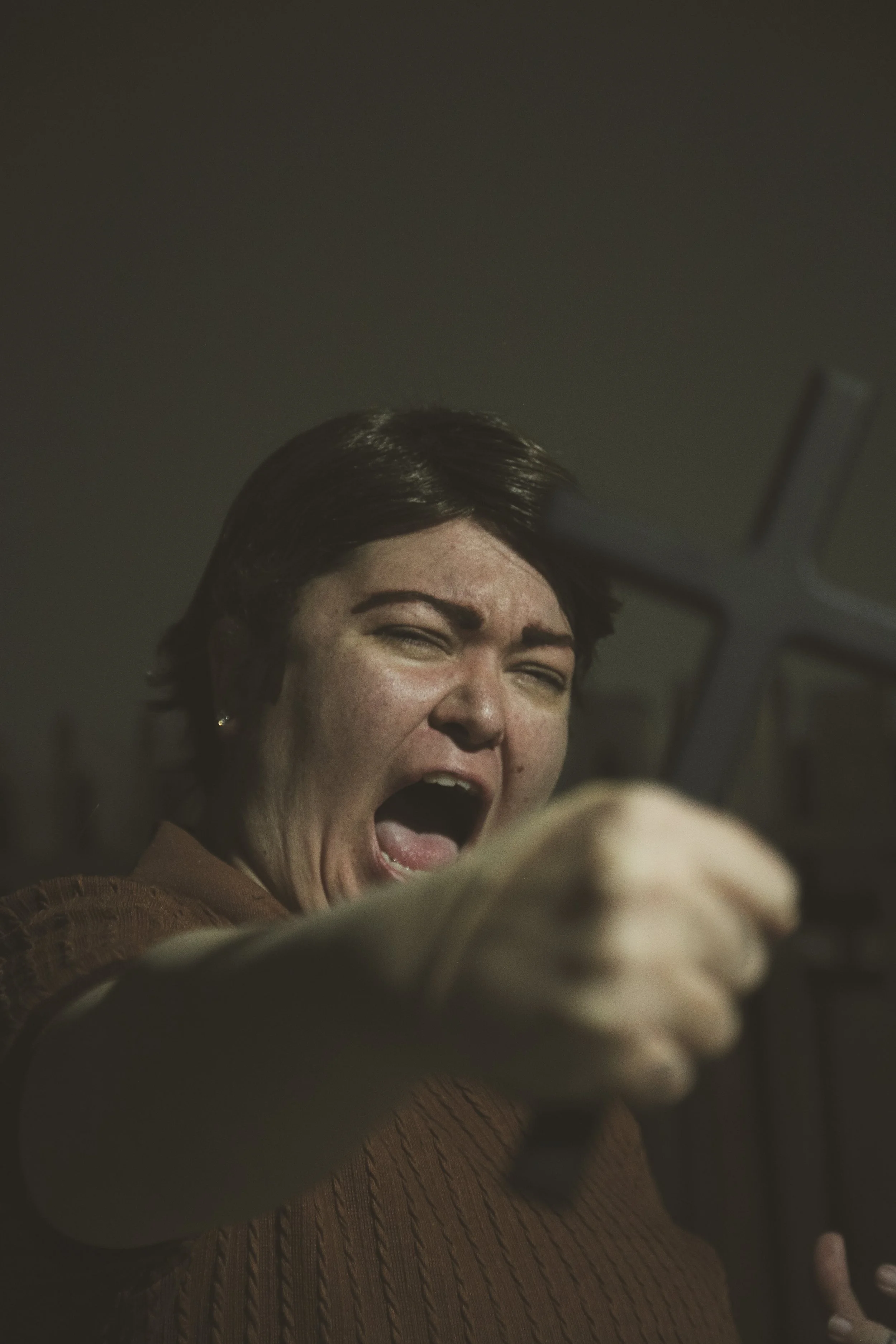 Ed Warren exorcising by Josey