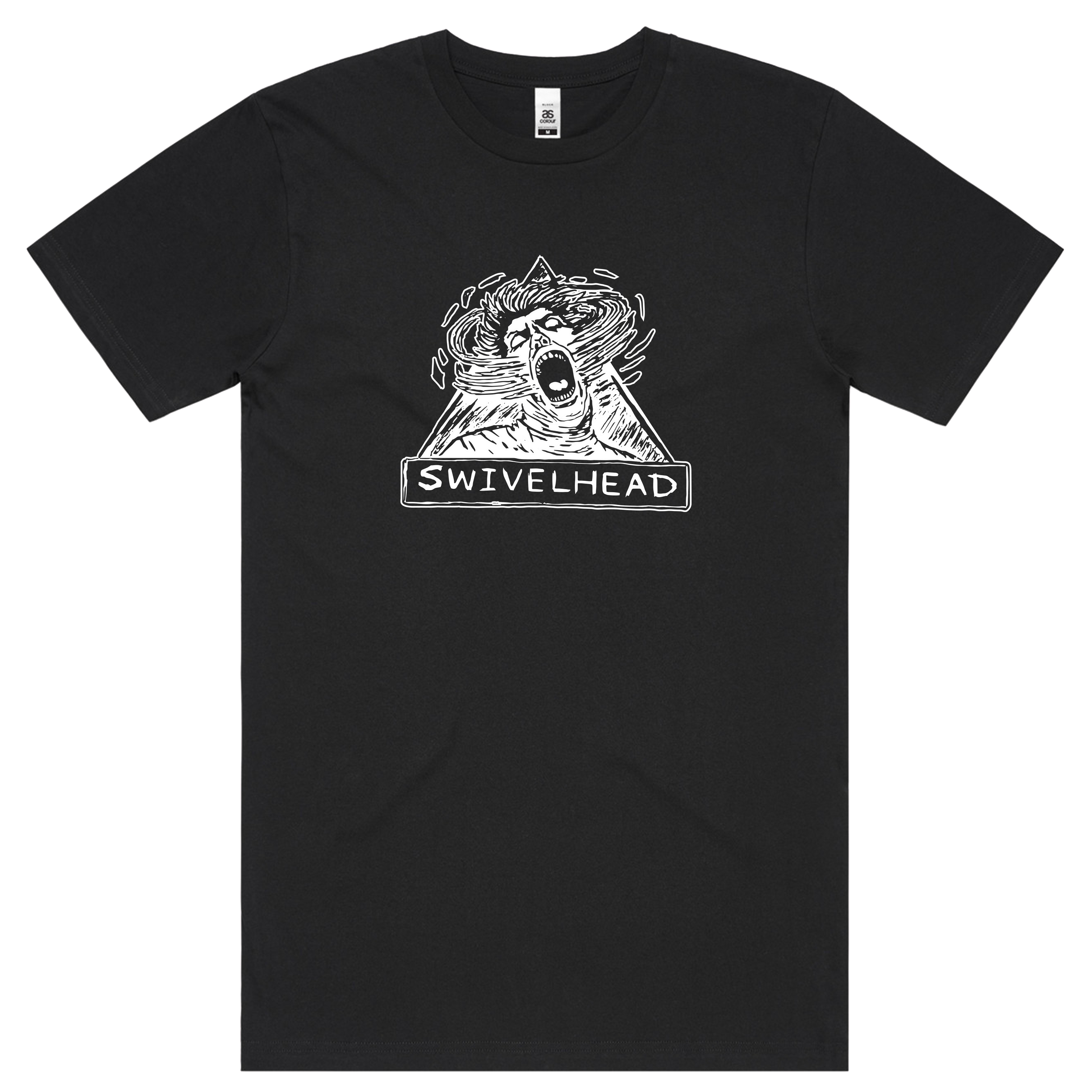 SWIVELHEAD Logo Black Tshirt