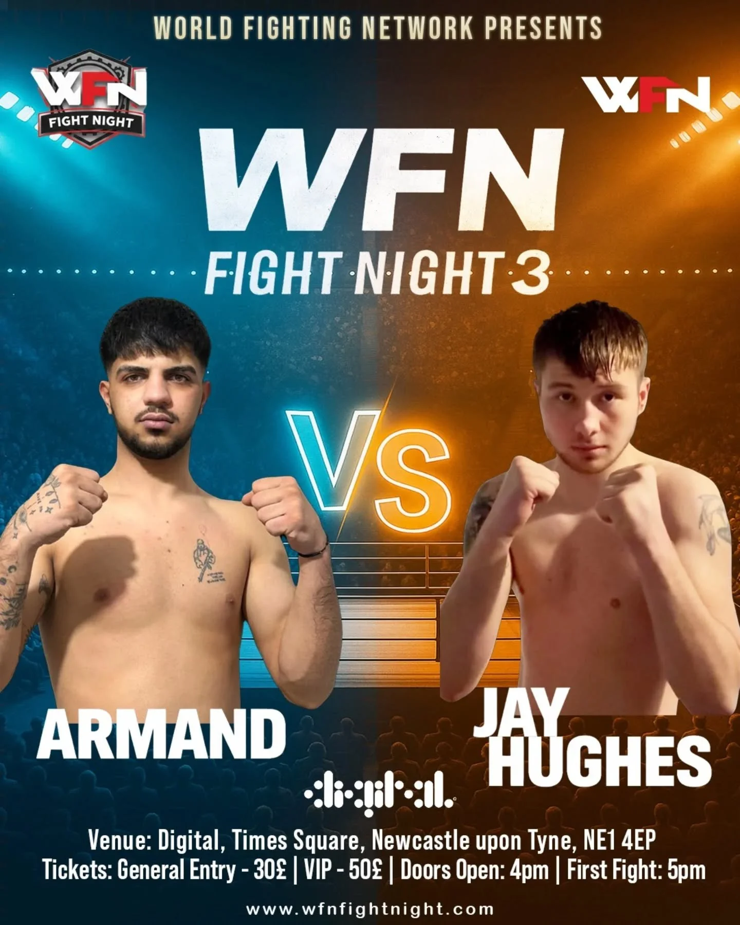 This fight just got an upgrade.

Armand vs Jay is officially back on the card for WFN Fight Night 3,  and if you know their history, you know this one carries weight.

They&rsquo;ve been in the ring before. That chapter never really closed. Now they 