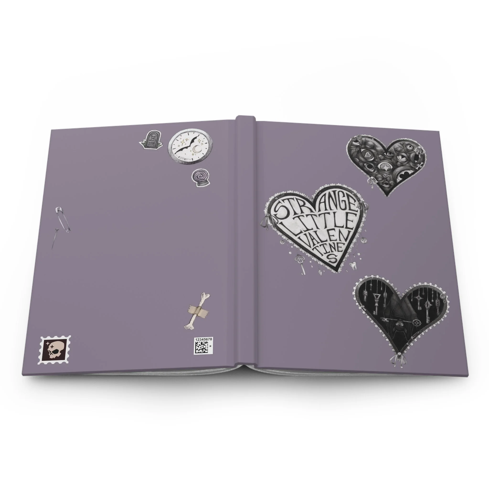 'Valentine Trio' Hardcover Journal