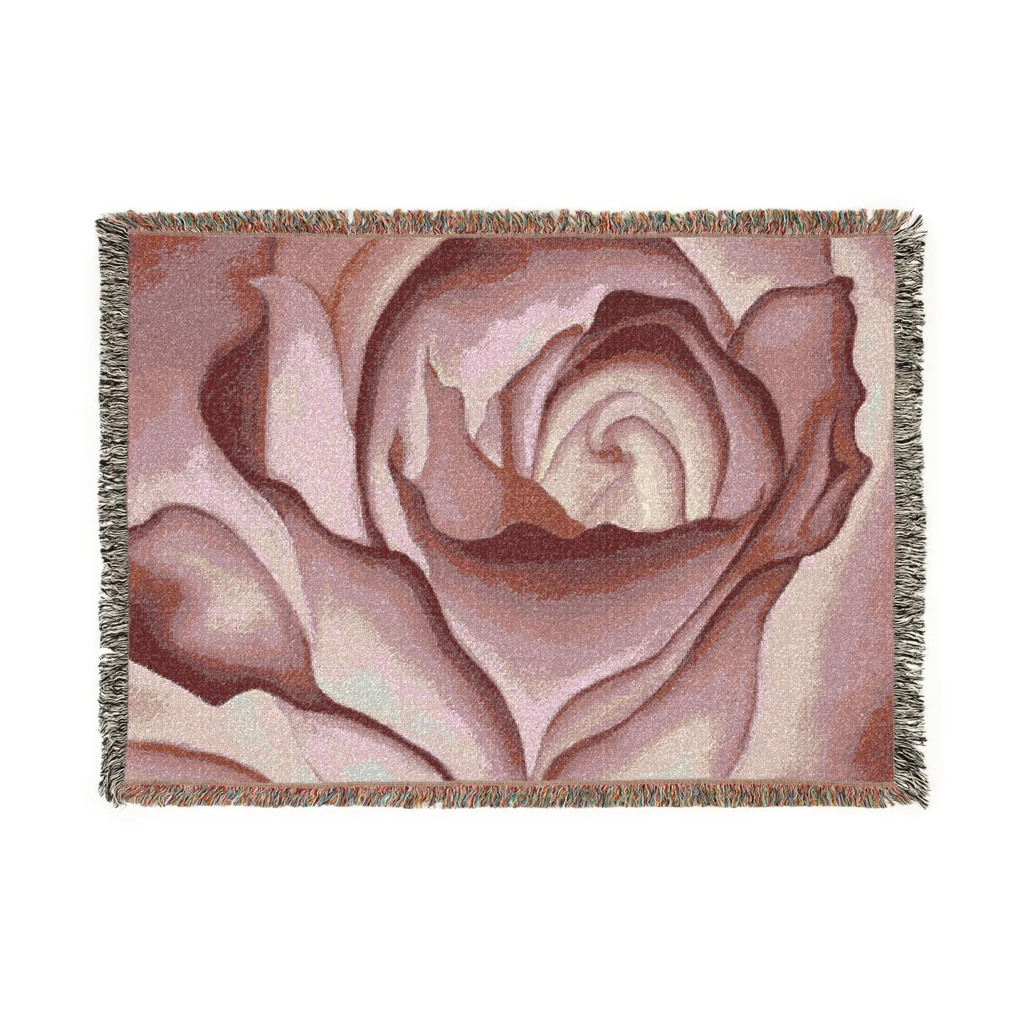 ‘Rosie’ Woven Tapestry Blanket