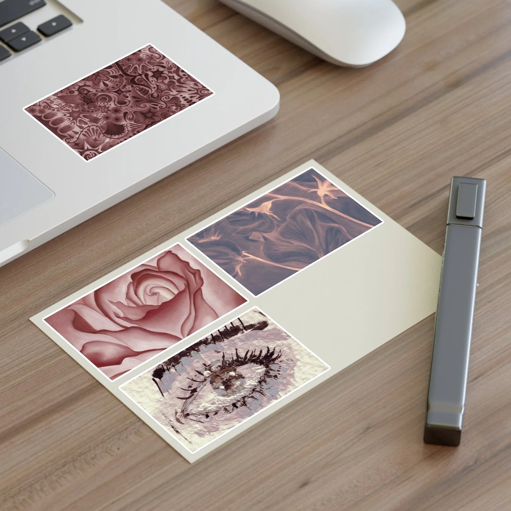 Warm-toned Art Sticker Sheet