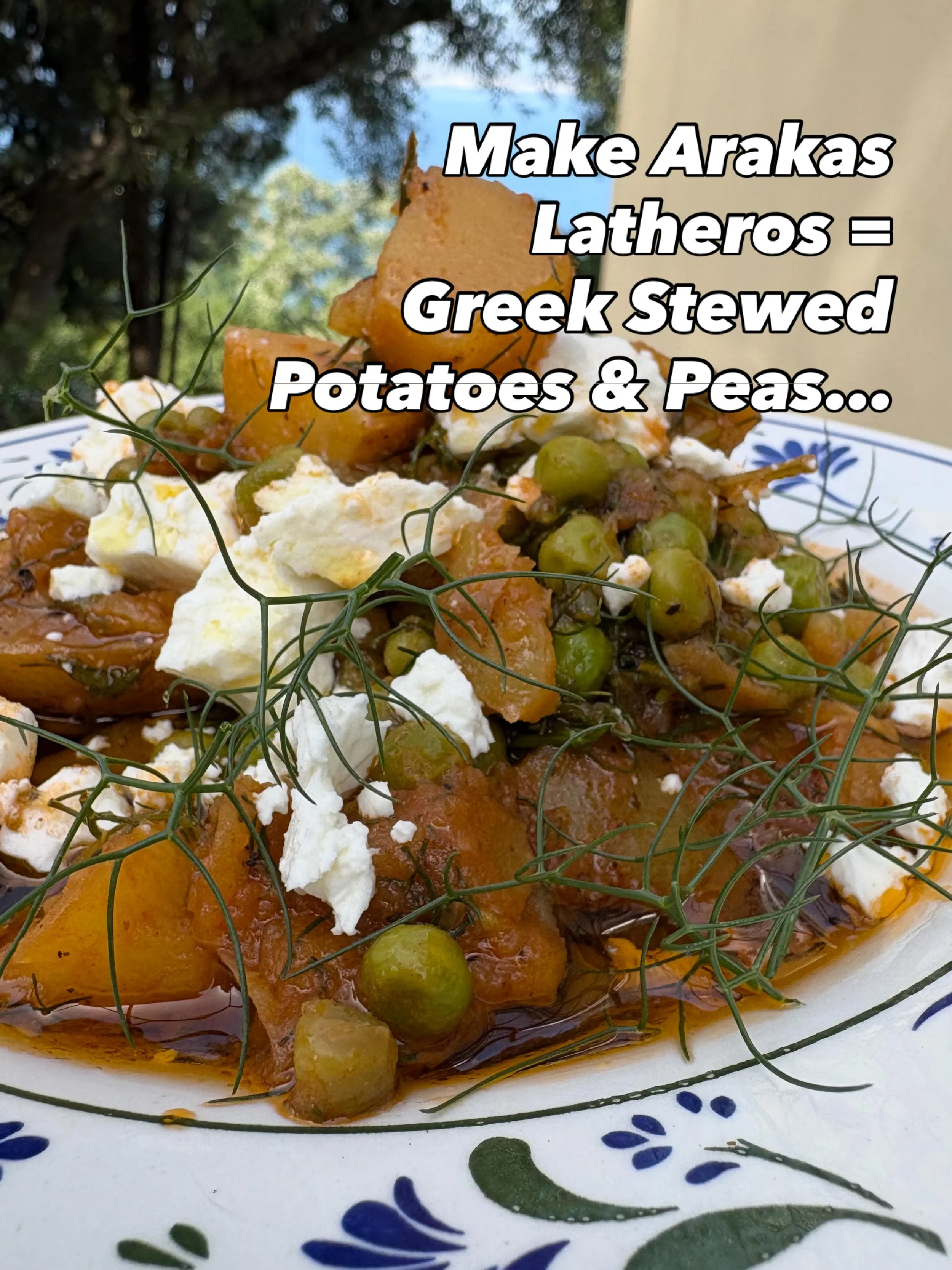 Arakas Latheros

Serves 4, you need a deep, stove-top pan with a lid.

Ingredients: 
8-10 x small waxy potatoes, cut into similar sized chunks; 1 x onion, sliced; 4 x garlic cloves, peeled &amp; chopped; 2 tbsp tom puree; 1 x veg stock cube, dissolve