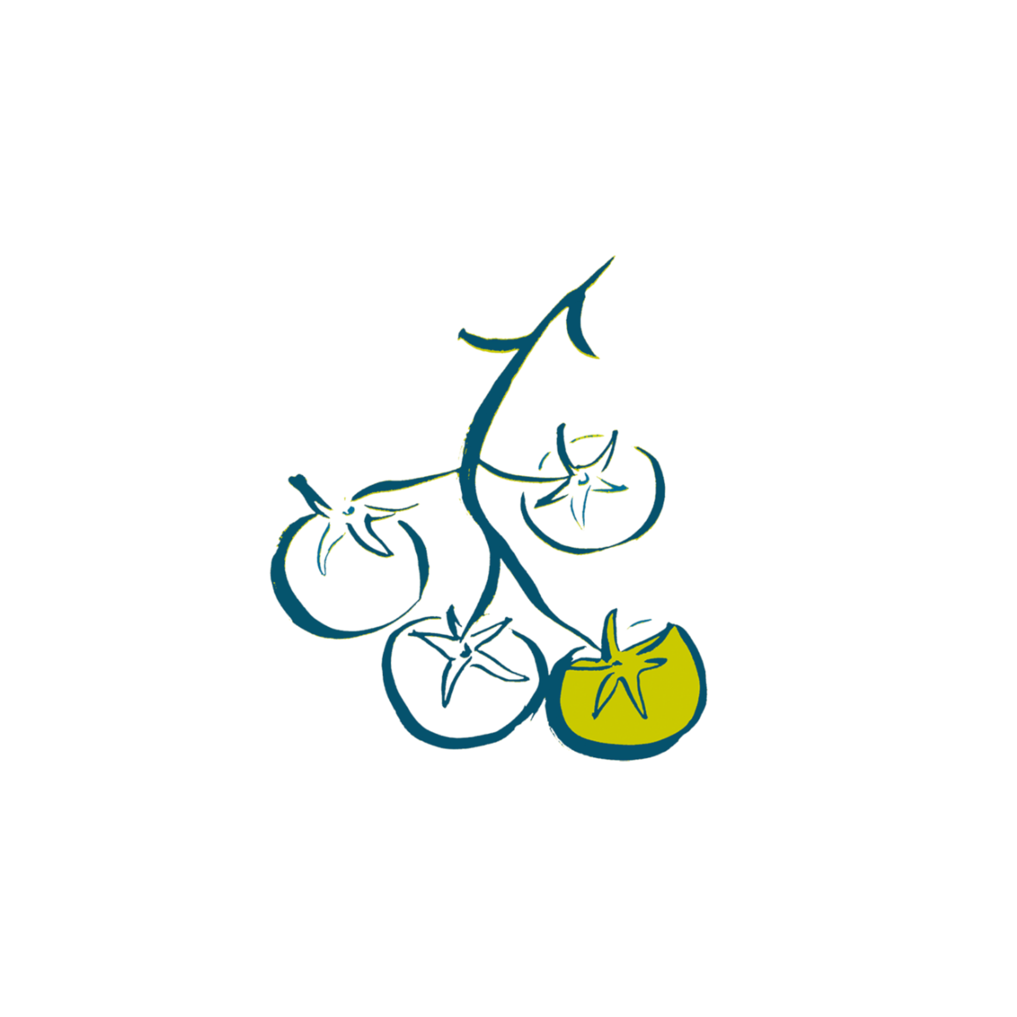 Illustration of a yellow bird perched on a branch with green leaves, set against a black background.