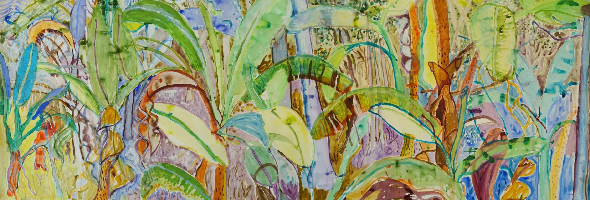 Kebun Biu, 2015, 300 x 110 cm