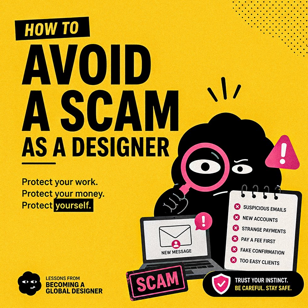 How to Avoid Getting Scammed as a Designer