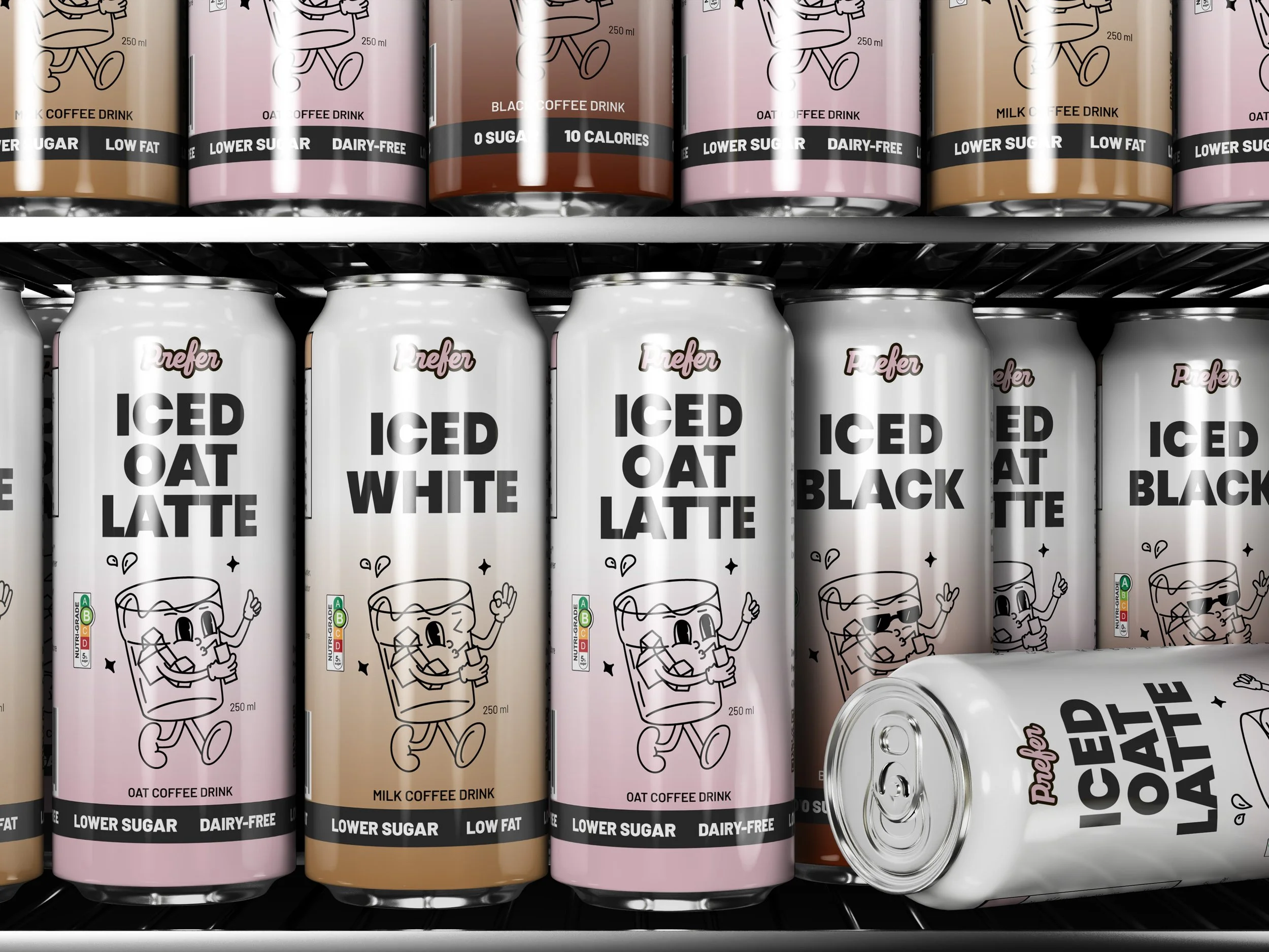 Prefer coffee cans on the frigde
