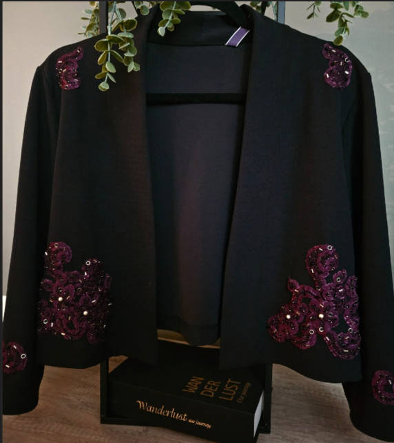 Evening Bolero 'Midnight Bordeaux'