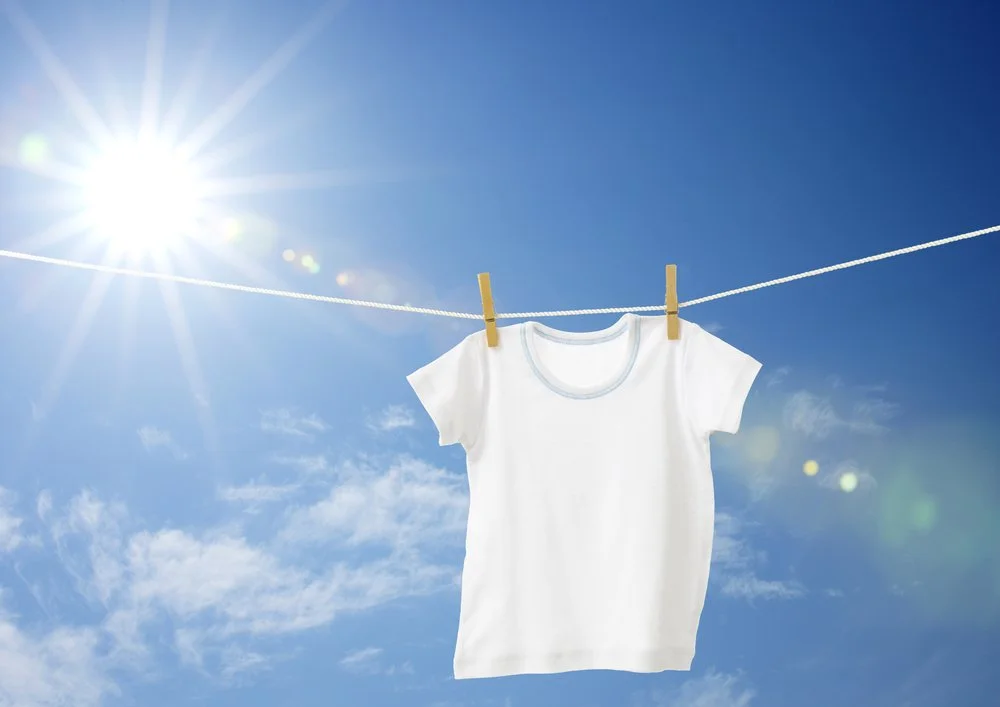 How to hang clothes on a washing line