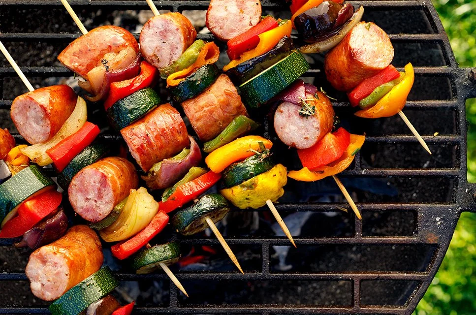 Sausage and Vegetable Kebabs