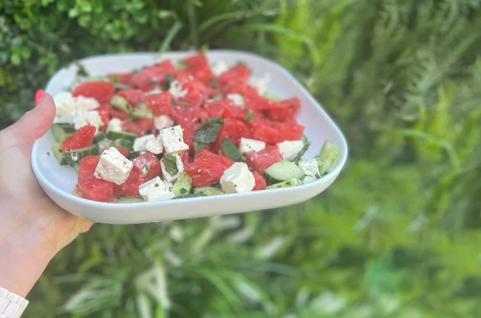 Watermelon Salad with Feta Cheese