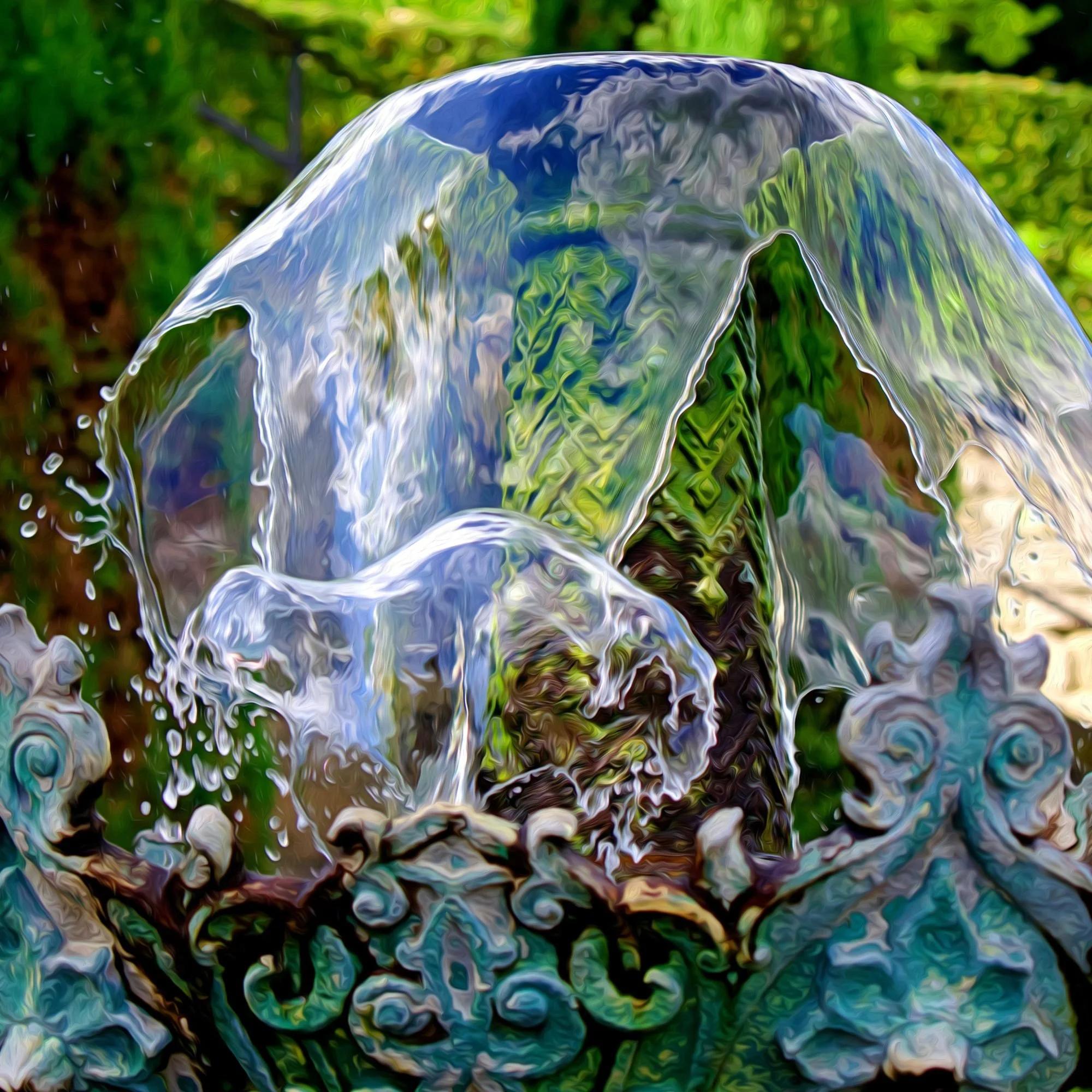 Using Art and Water in Calming Outdoor Spaces