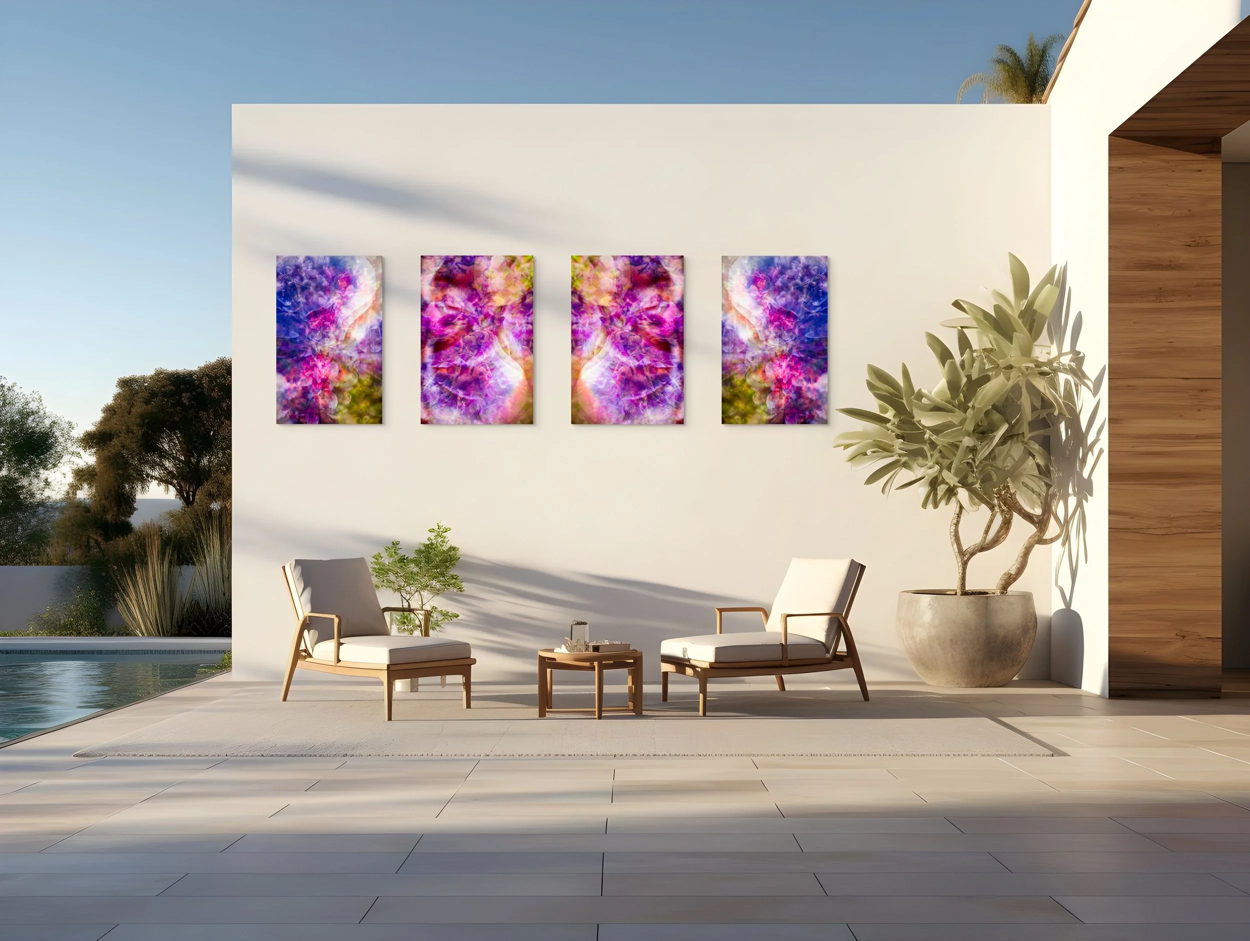 Blended contemporary photographic artwork