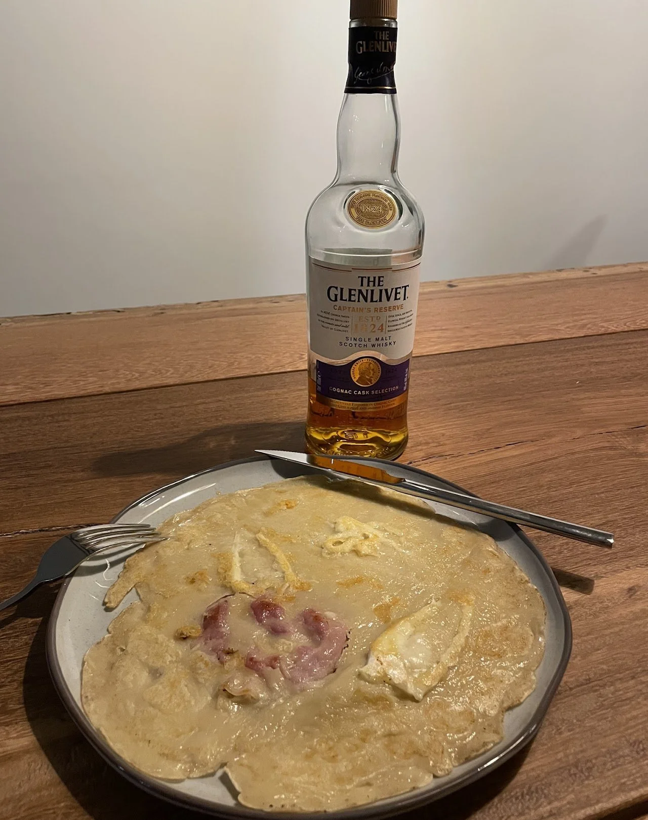 Bacon and Brie Whisky Pancakes
