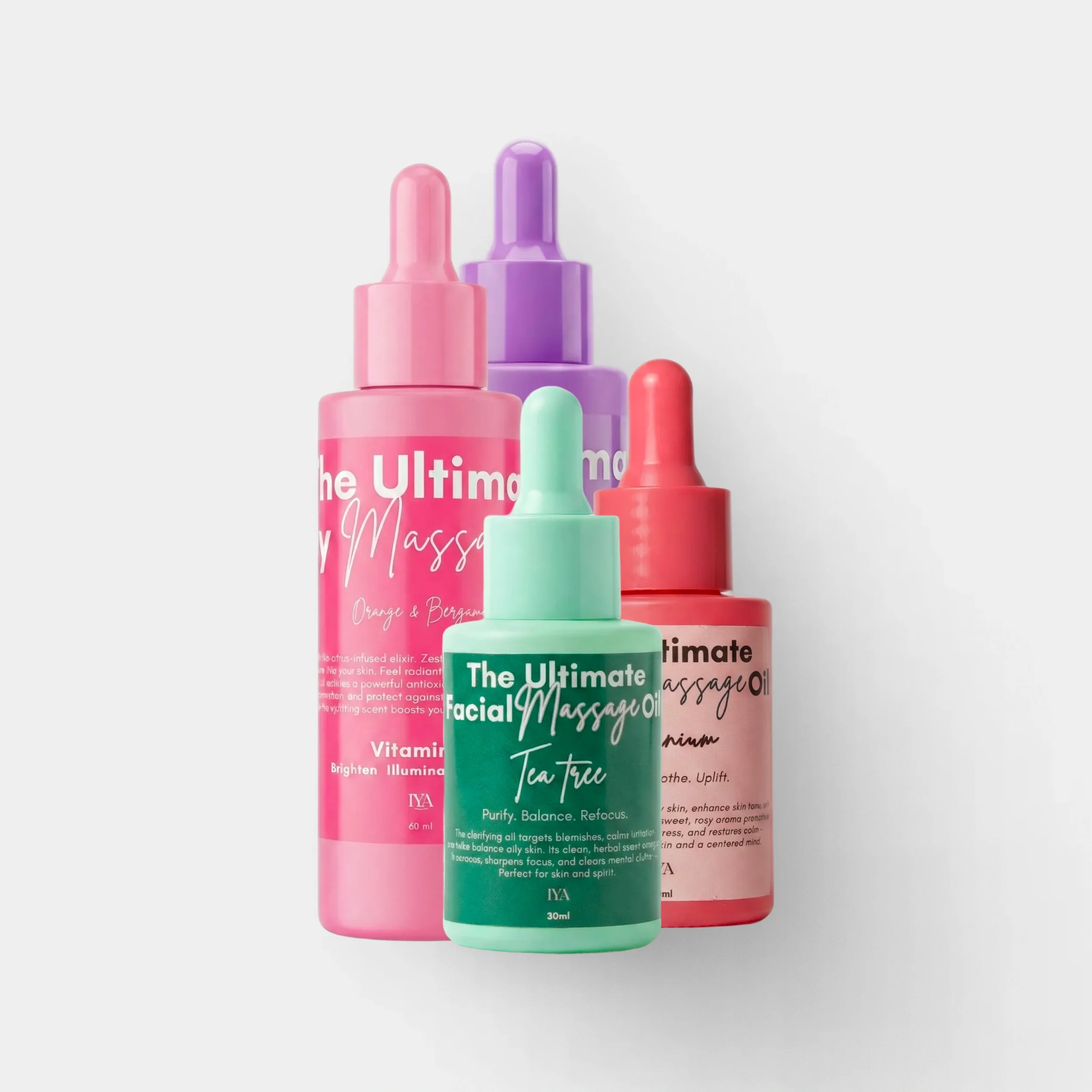 2 Facial Oil & 2 Body Oil Bundle