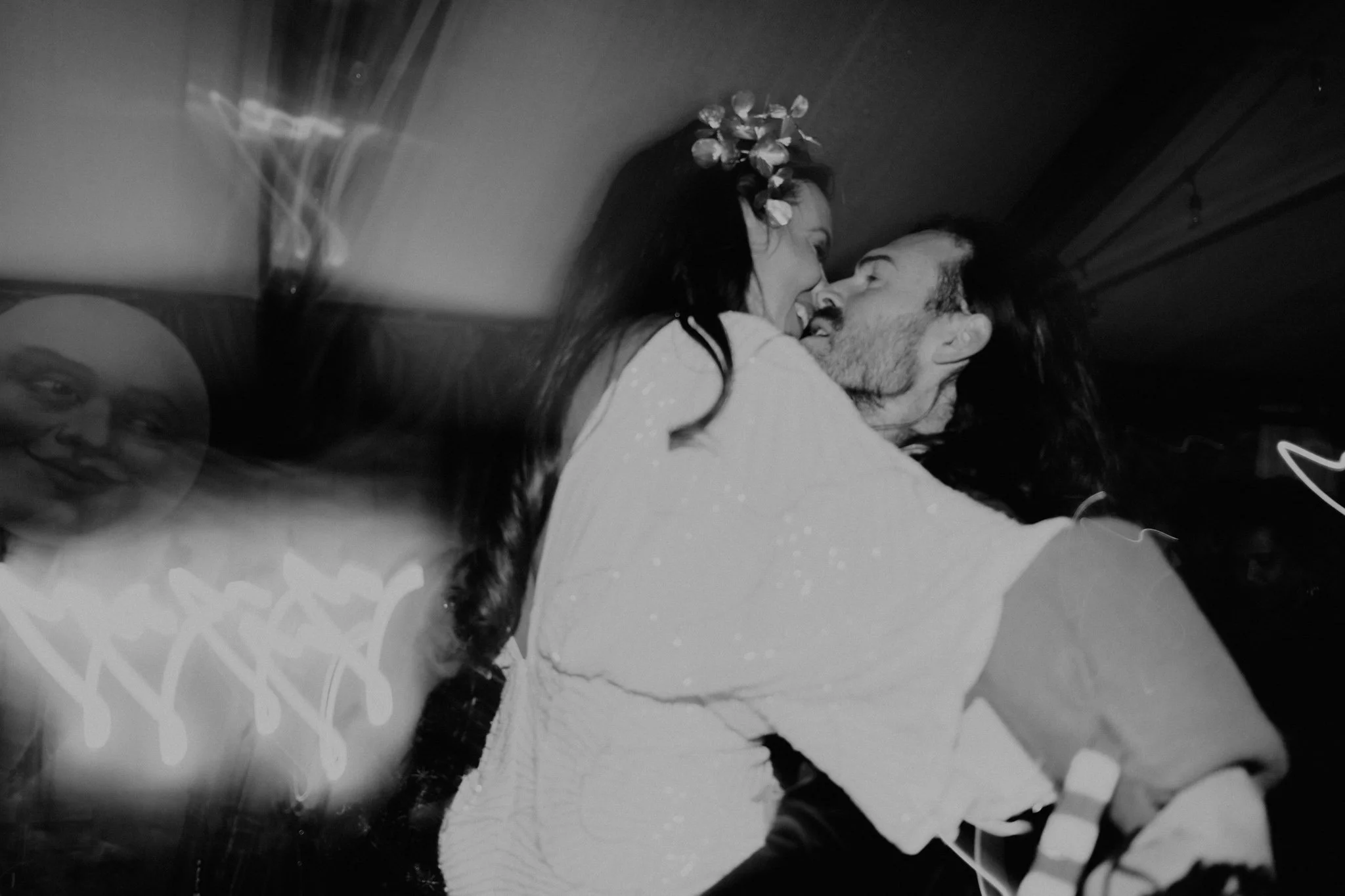 Lindsey and Dune share a moment on the dance floor, puppets in hand.