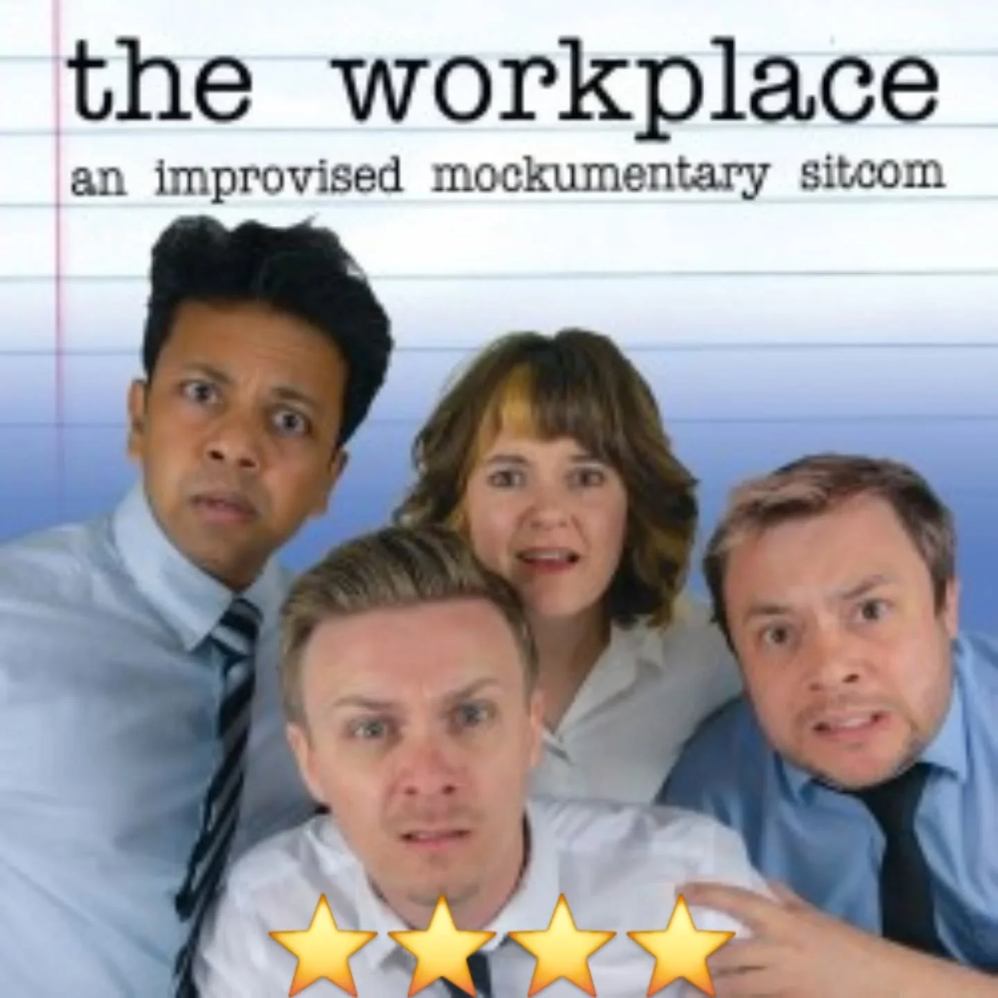 Back again with another digital fringe review!

This time I'm watching 'The Workplace: An Improvised Mockumentary Sitcom'!

I was very kindly sent two show recordings by The Workplace, and I watched both to give a better idea of how they improvised.
